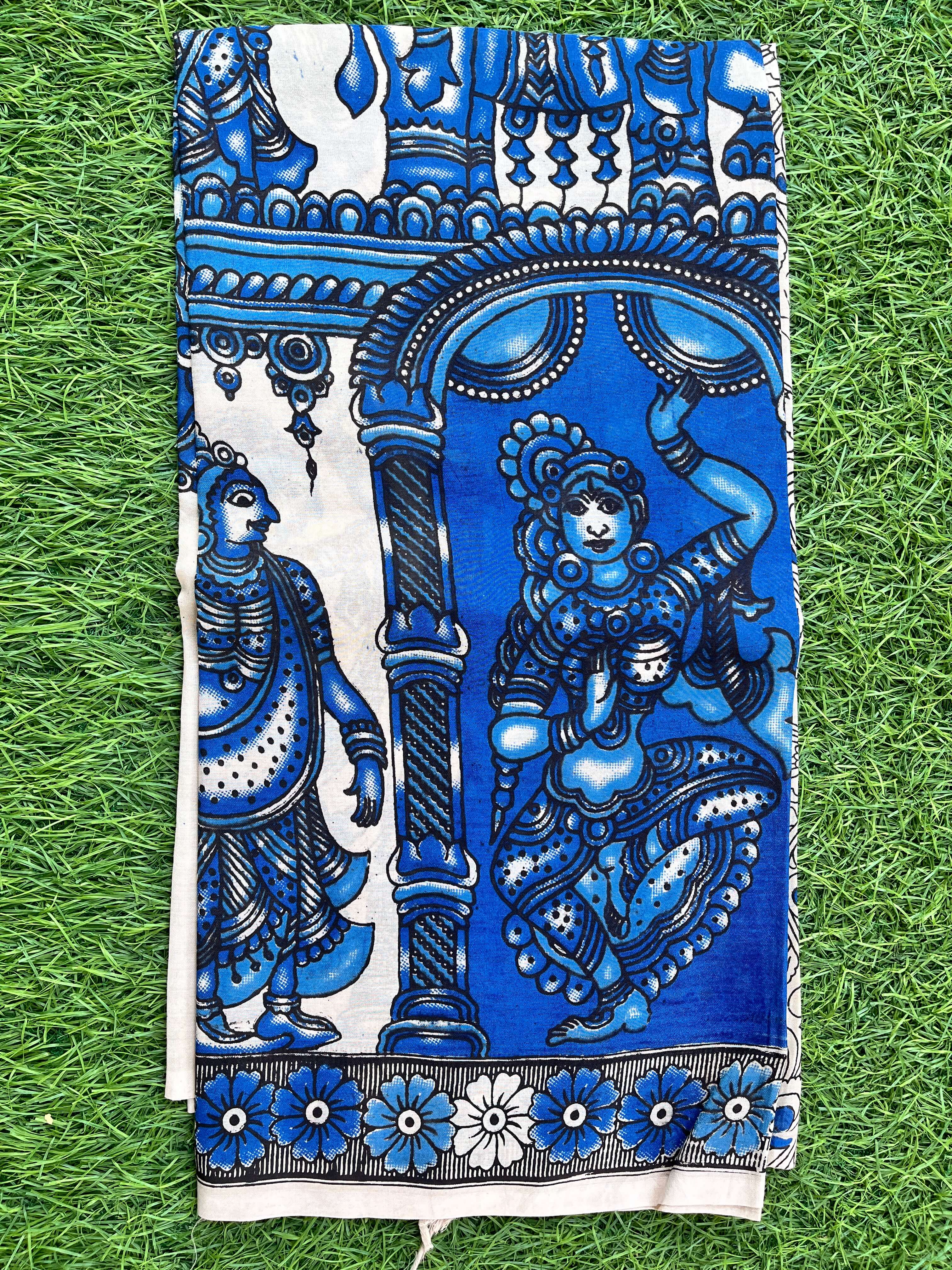 Silk Kalamkari Dupatta- SKD-N-M171