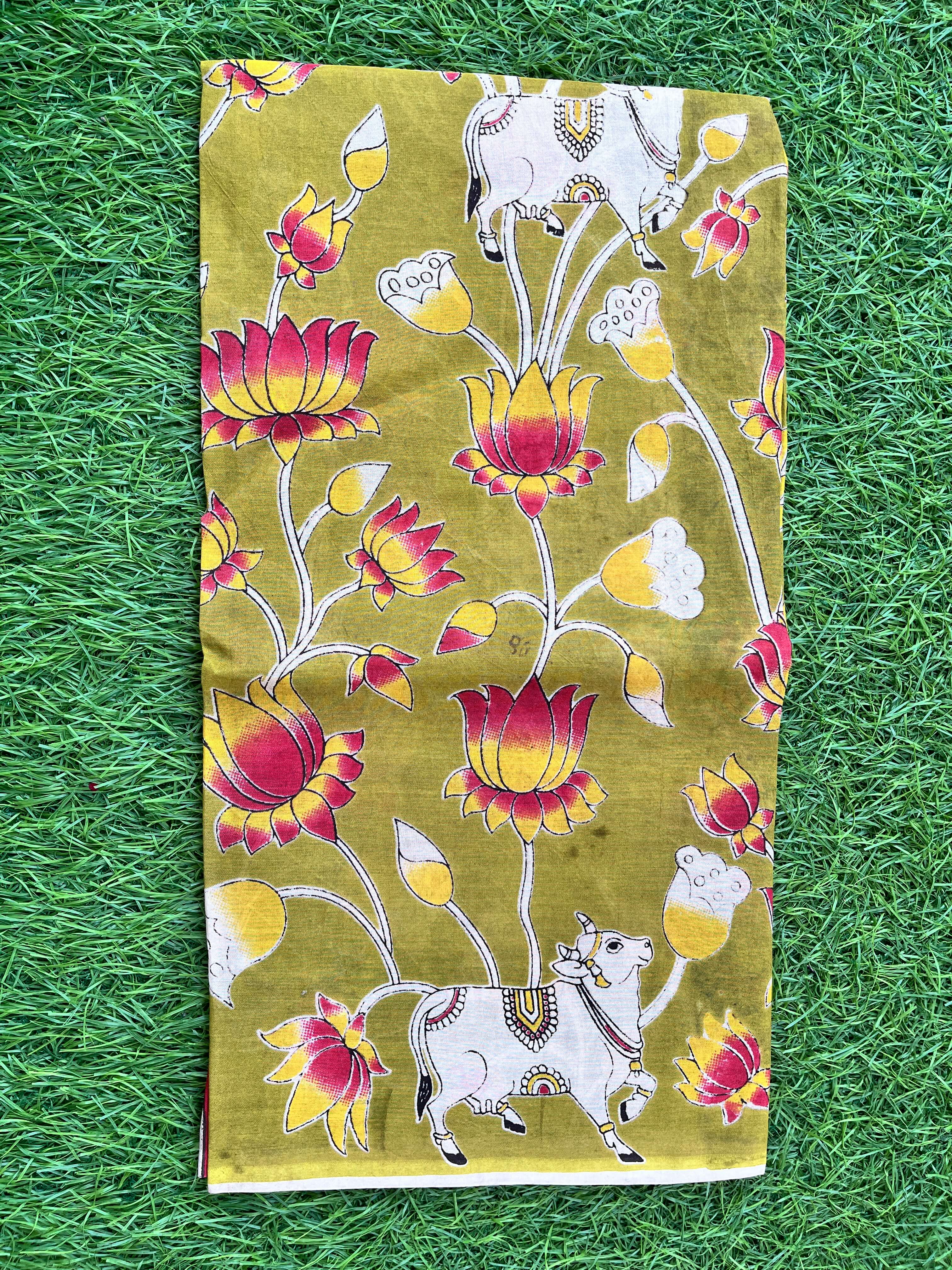 Silk Kalamkari Dupatta- SKD-N-M174