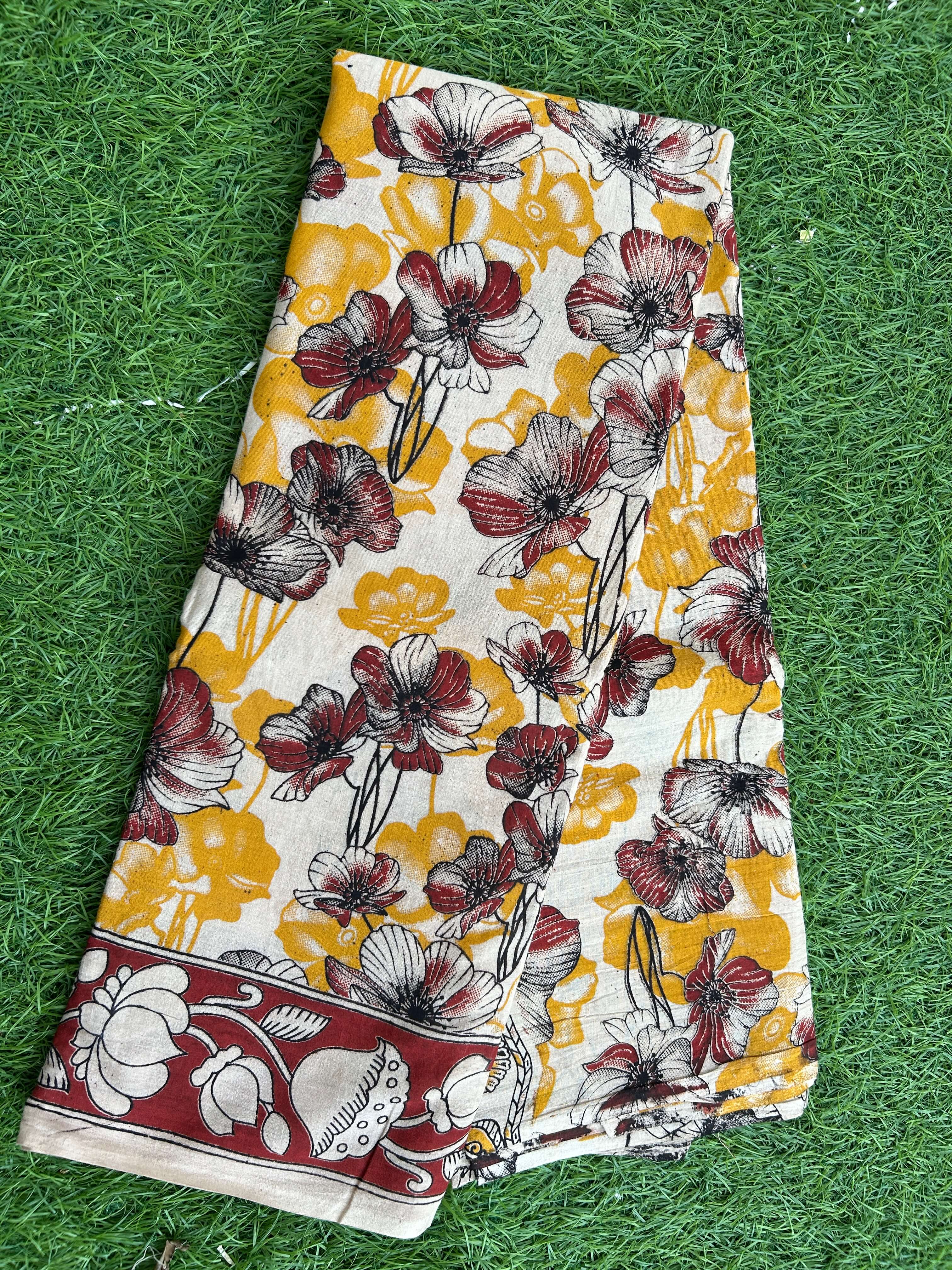 Kalamkari Cotton Saree – KCS-M441