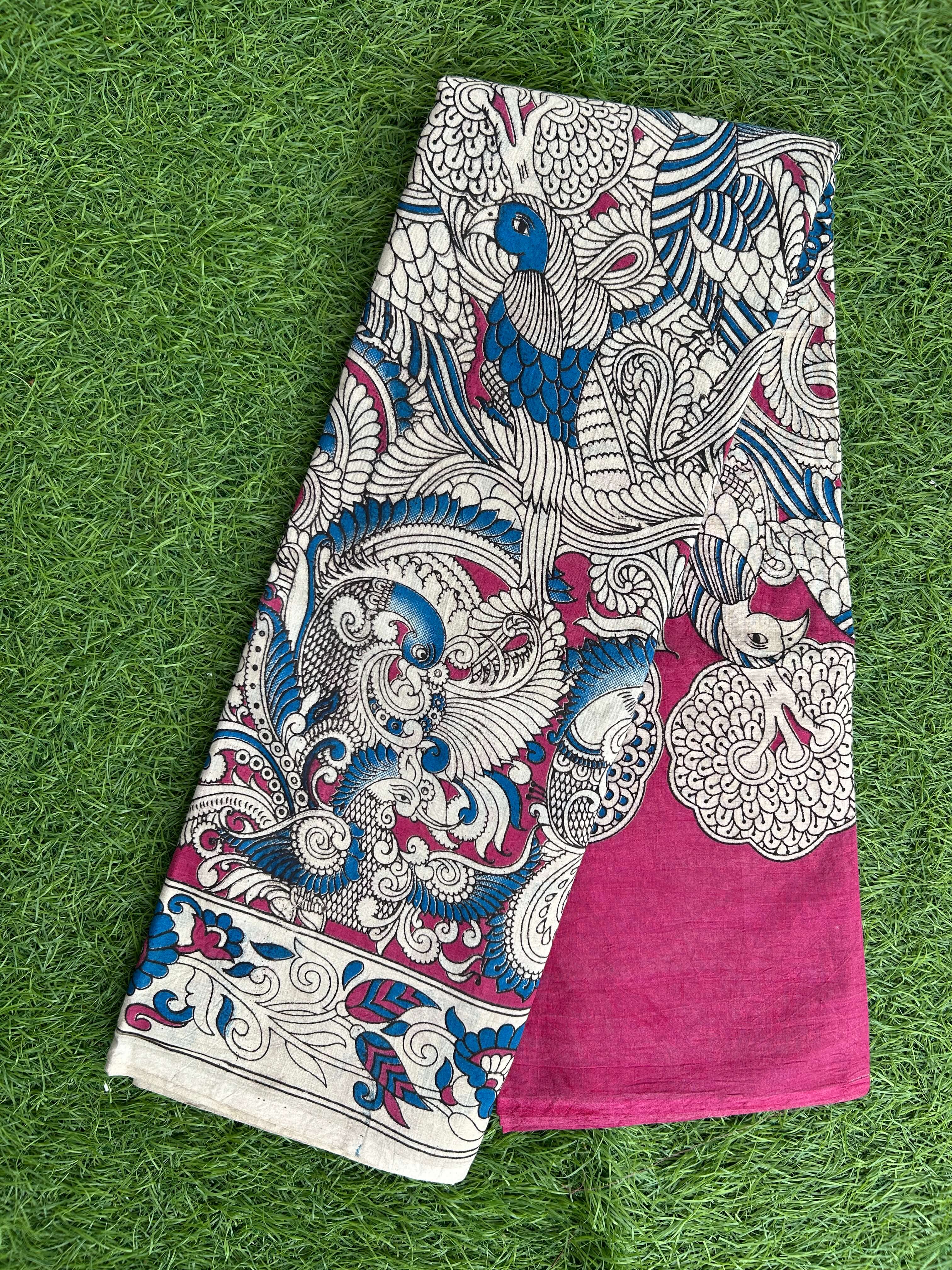 Kalamkari Cotton Saree – KCS-M475