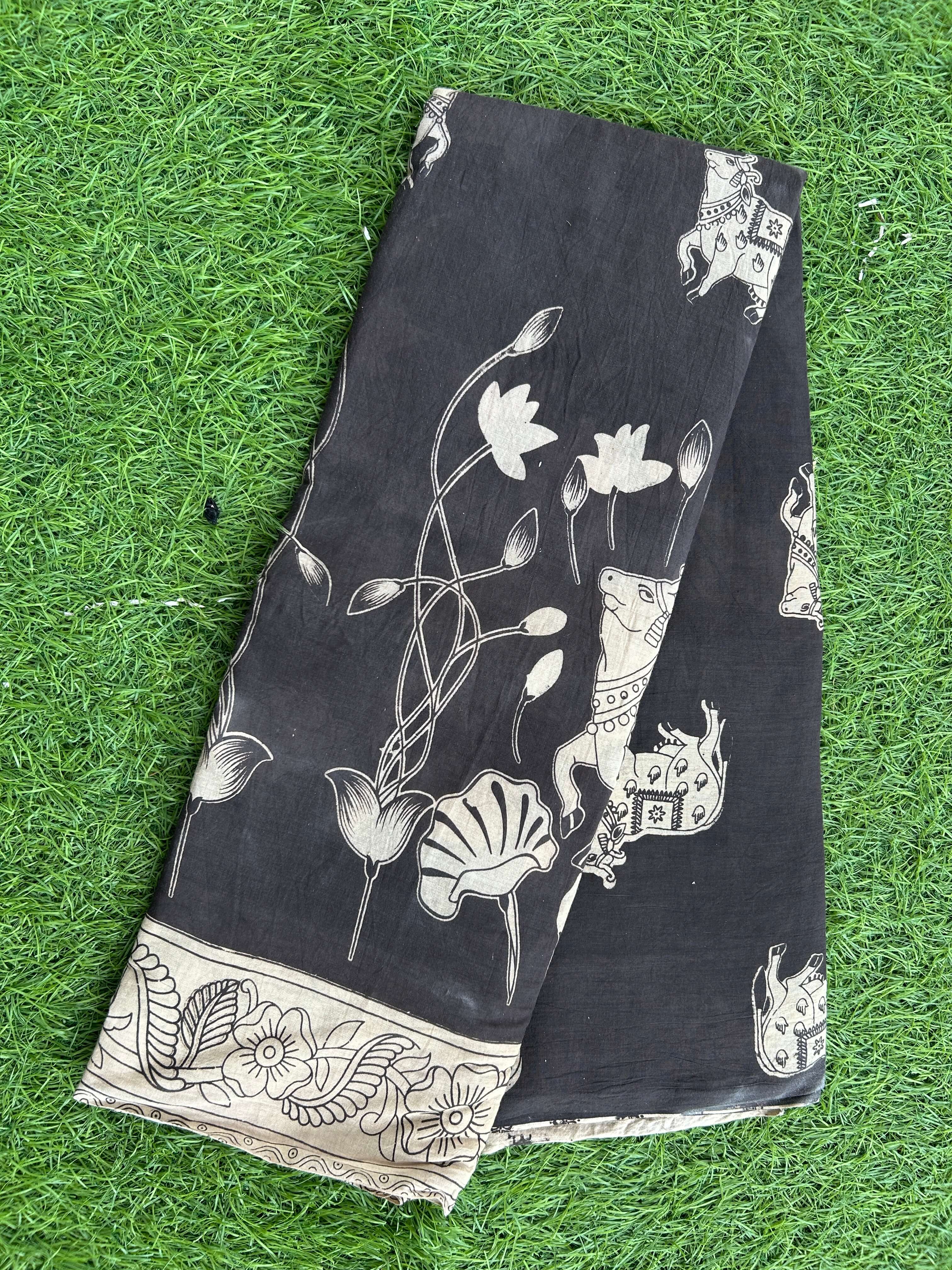 Kalamkari Cotton Saree – KCS-M444