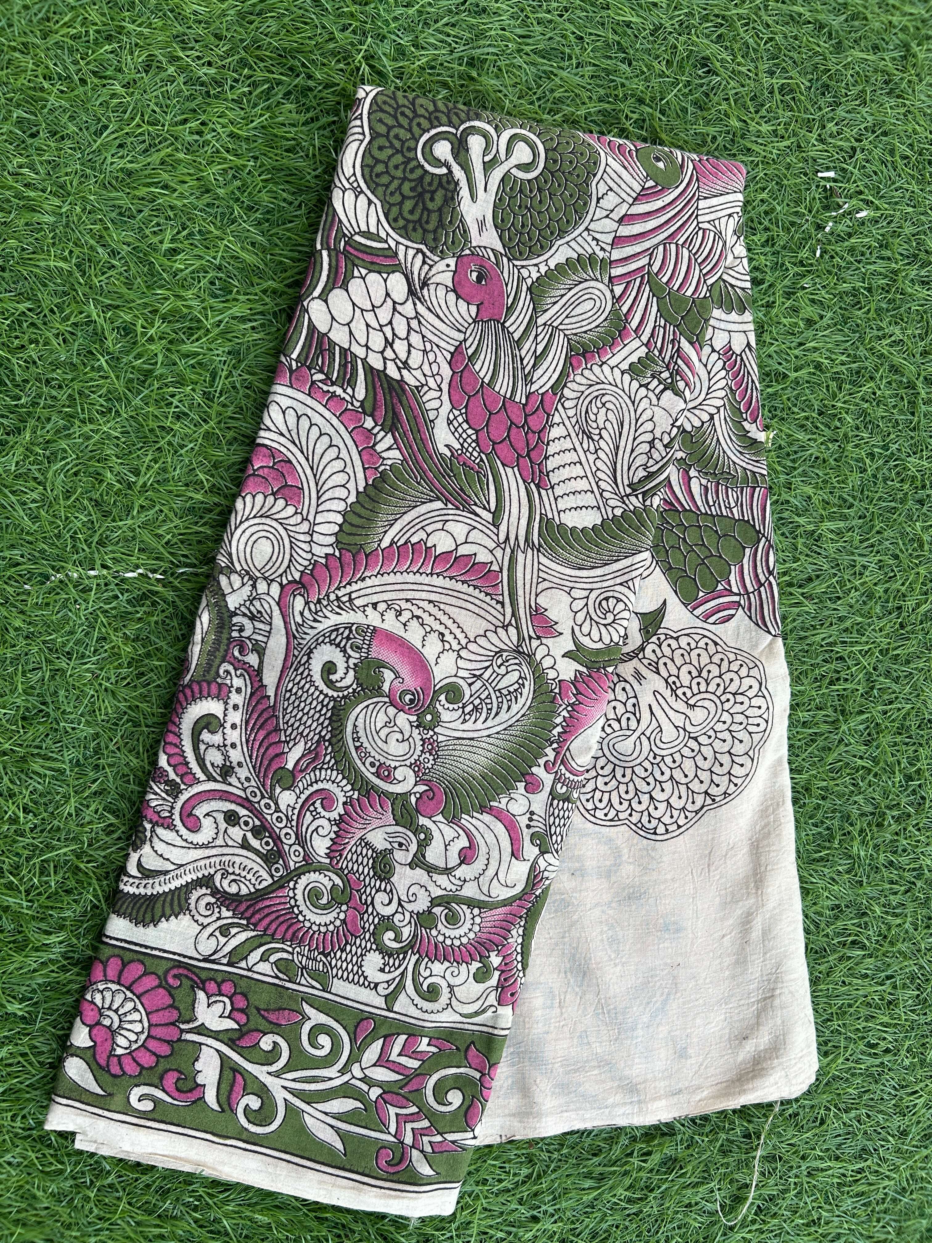 Kalamkari Cotton Saree – KCS-M456