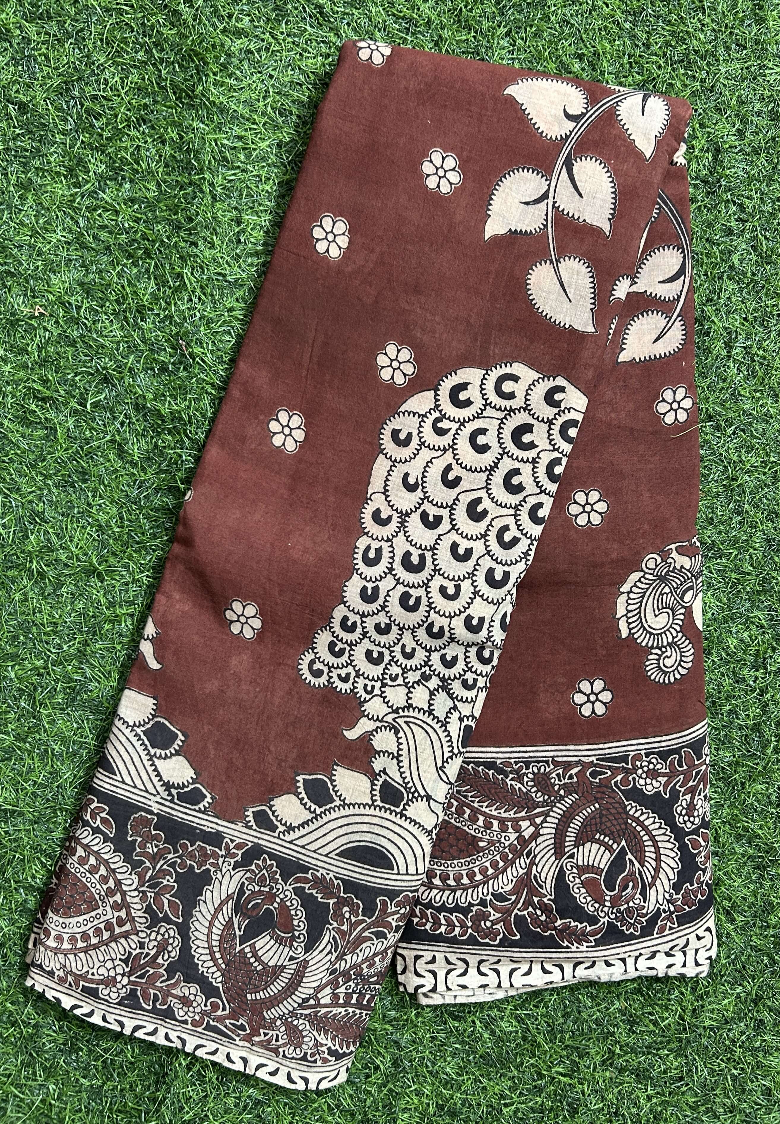 Kalamkari Cotton Saree – KCS-M634