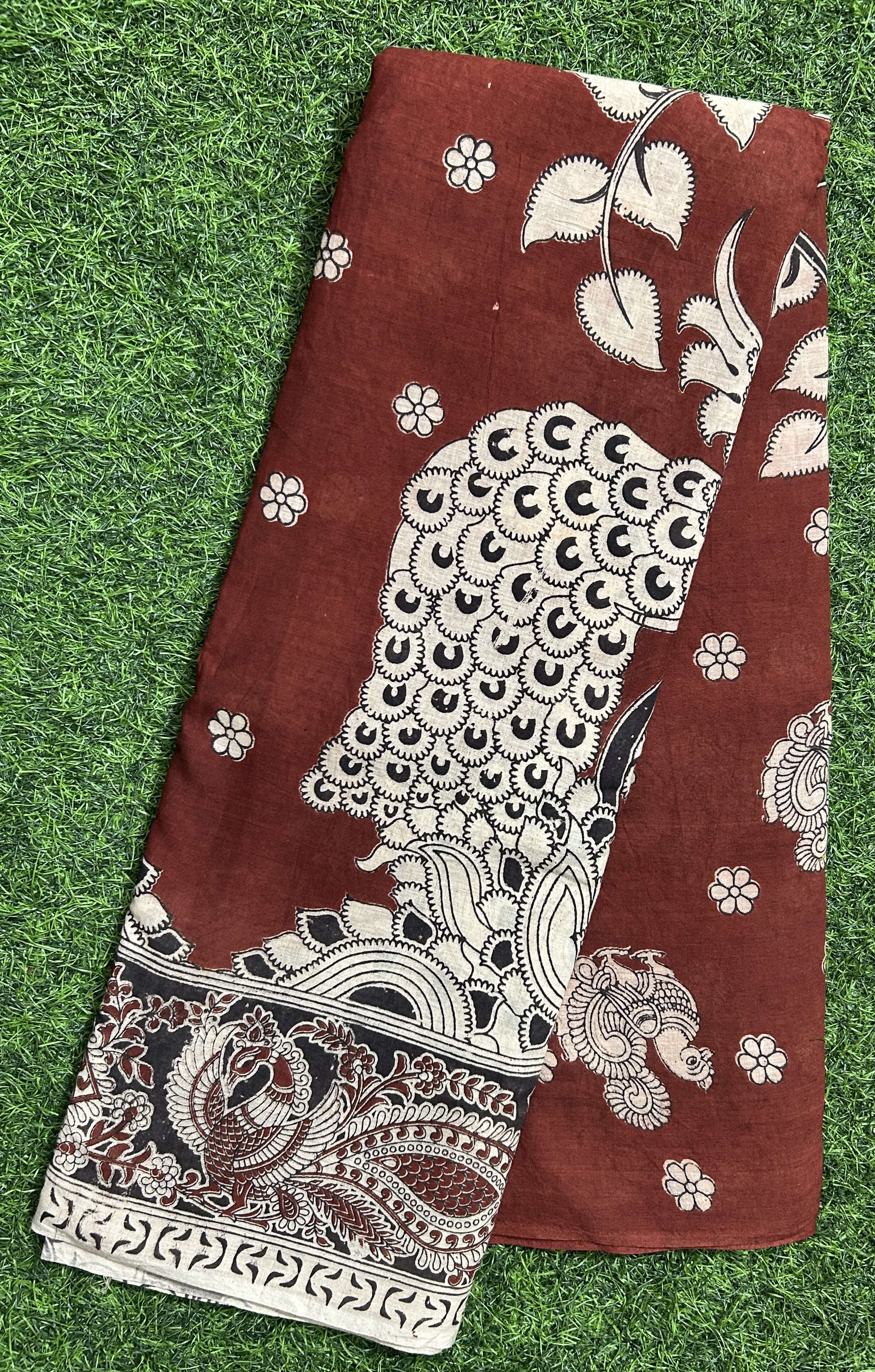 Kalamkari Cotton Saree – KCS-M635