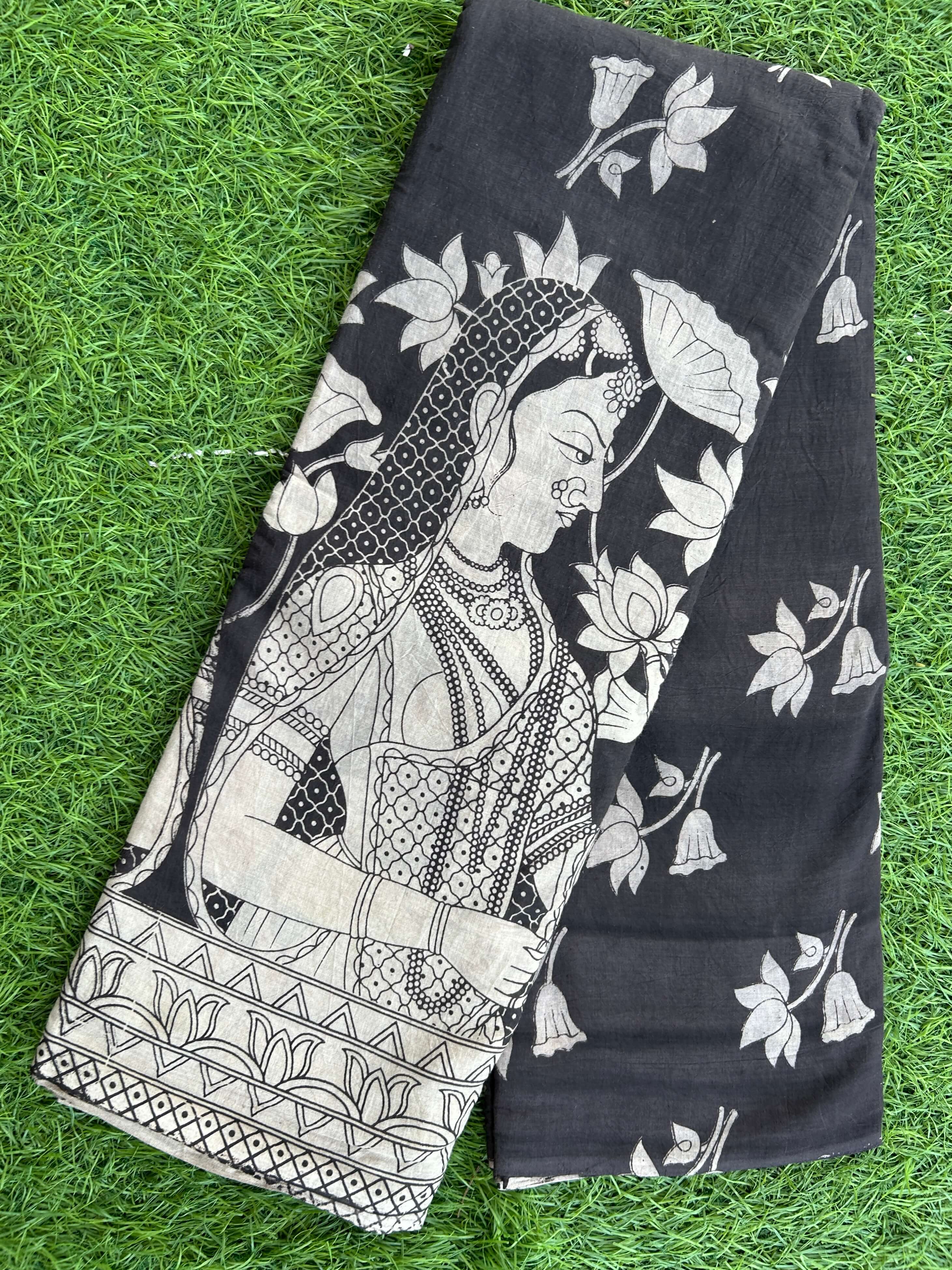 Kalamkari Cotton Saree – KCS-M463