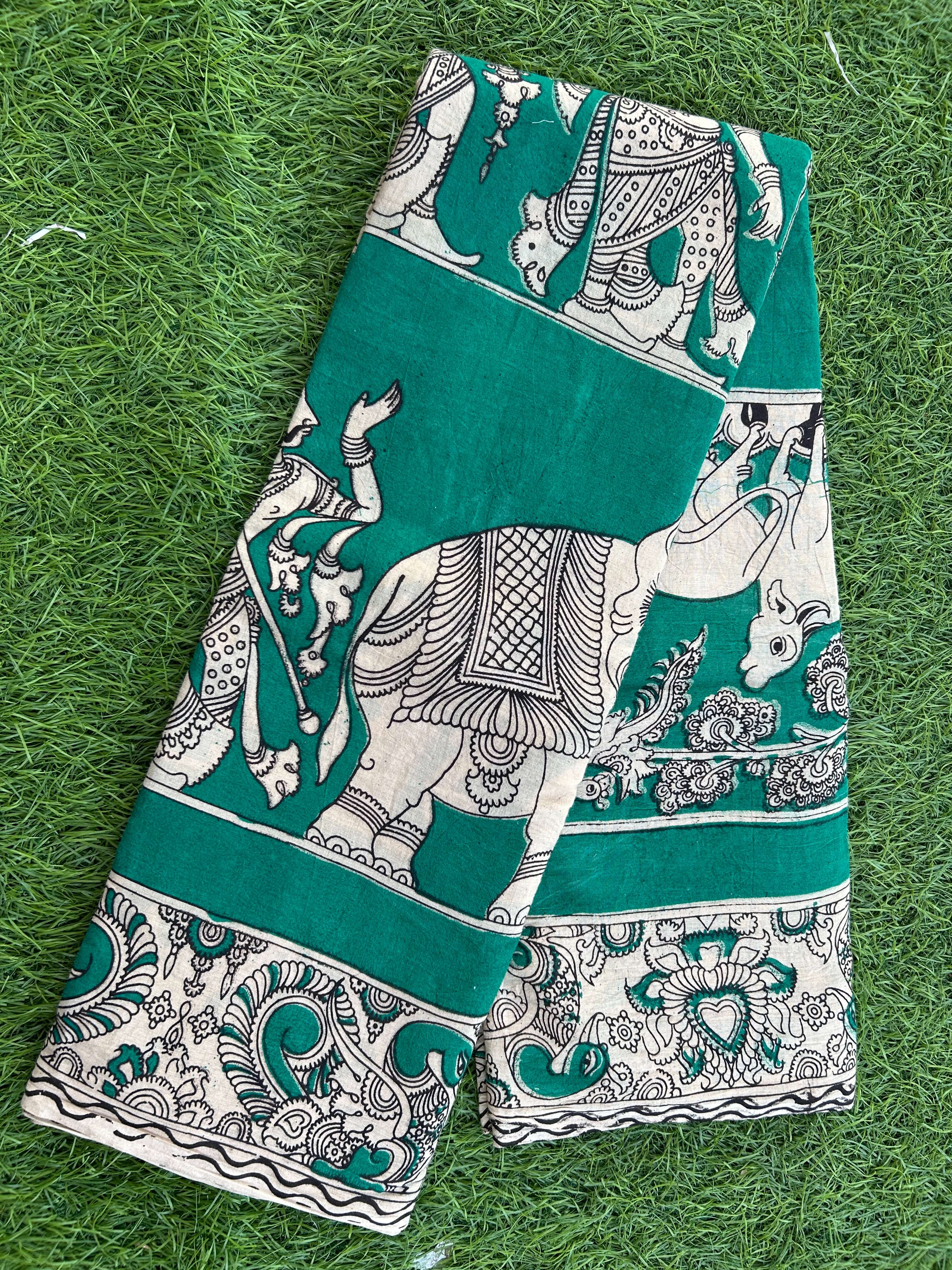 Kalamkari Cotton Saree – KCS-M485
