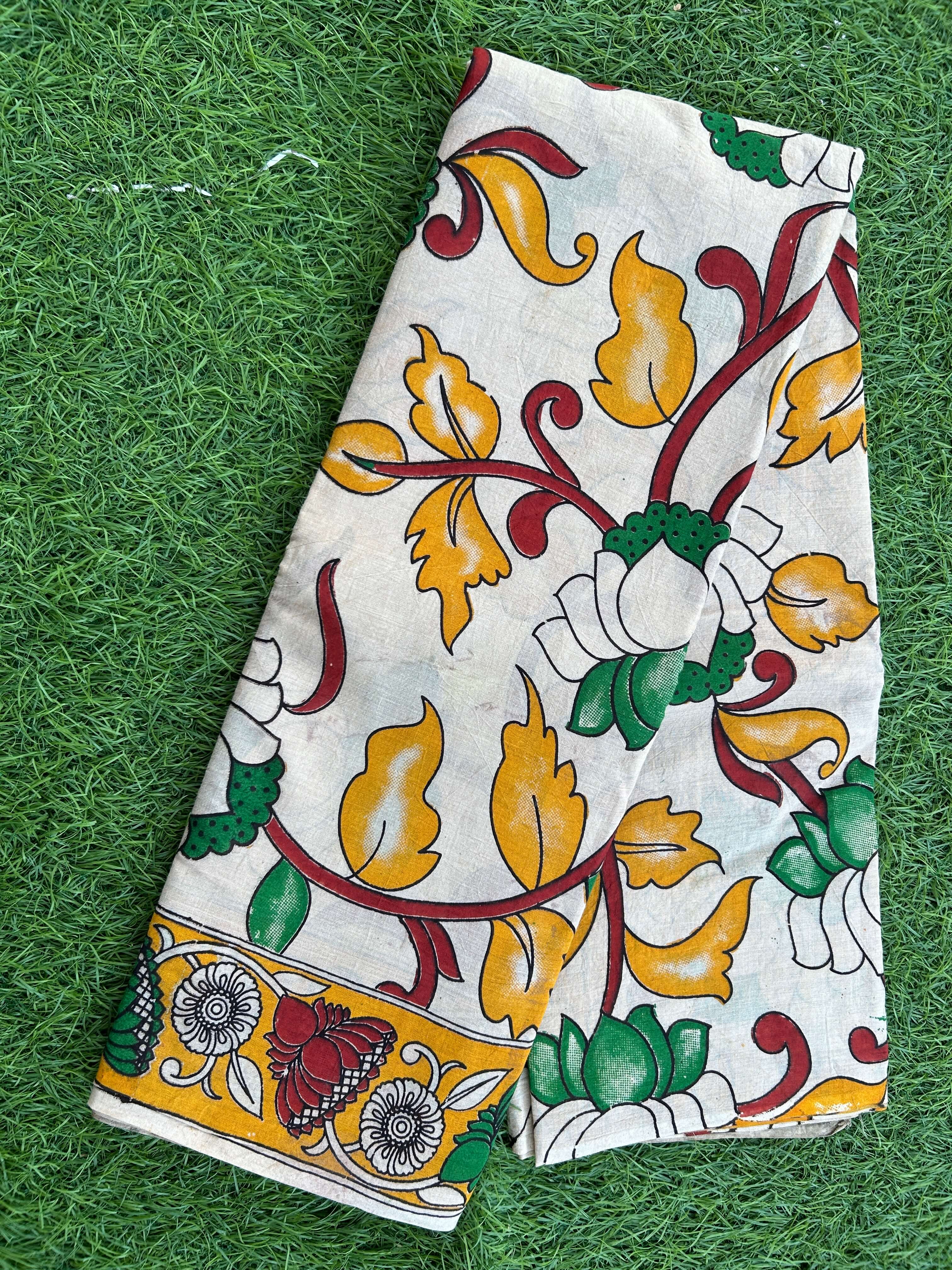 Kalamkari Cotton Saree – KCS-M487