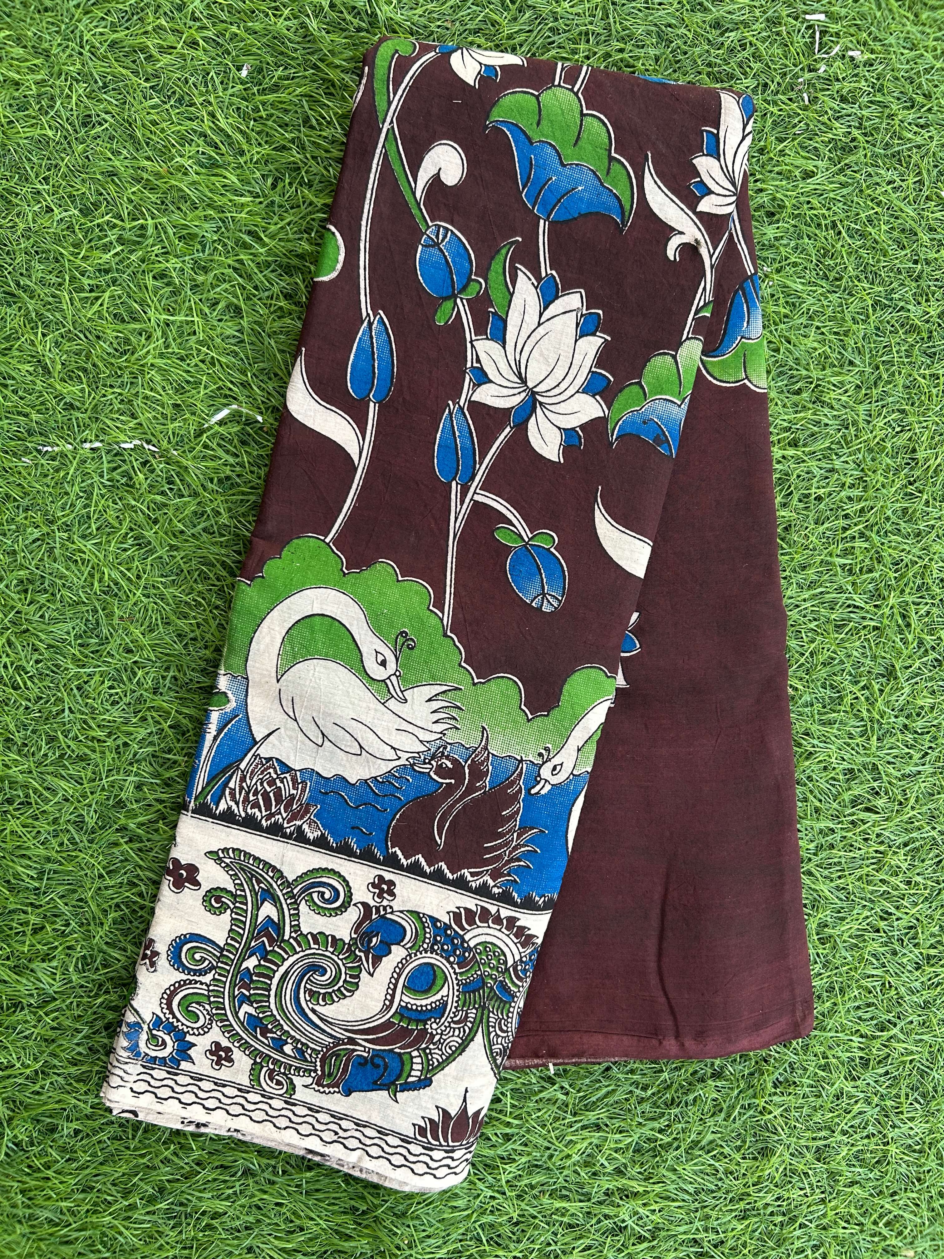 Kalamkari Cotton Saree – KCS-M495
