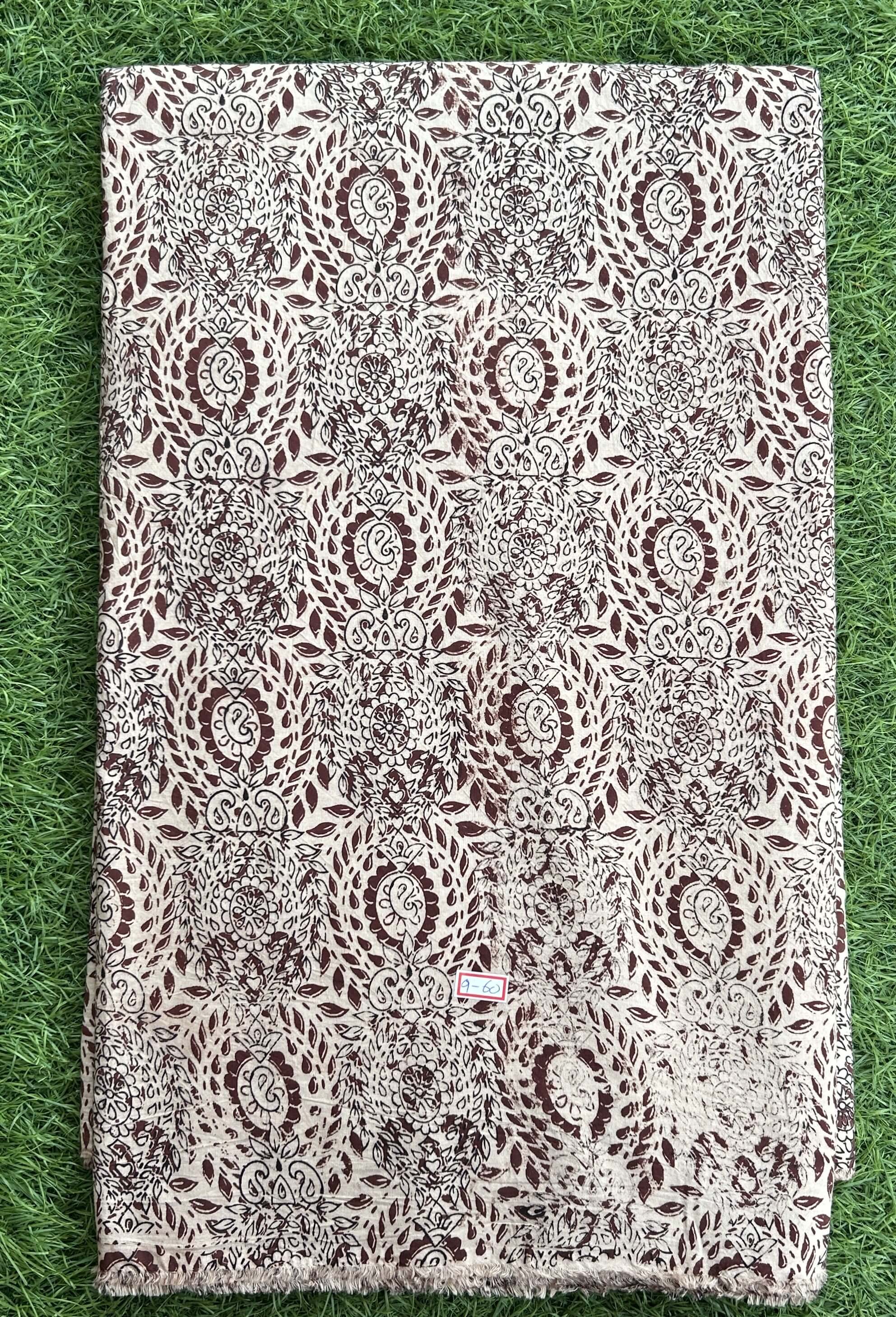 Kalamkari Screen Printed Cotton Fabric - M010