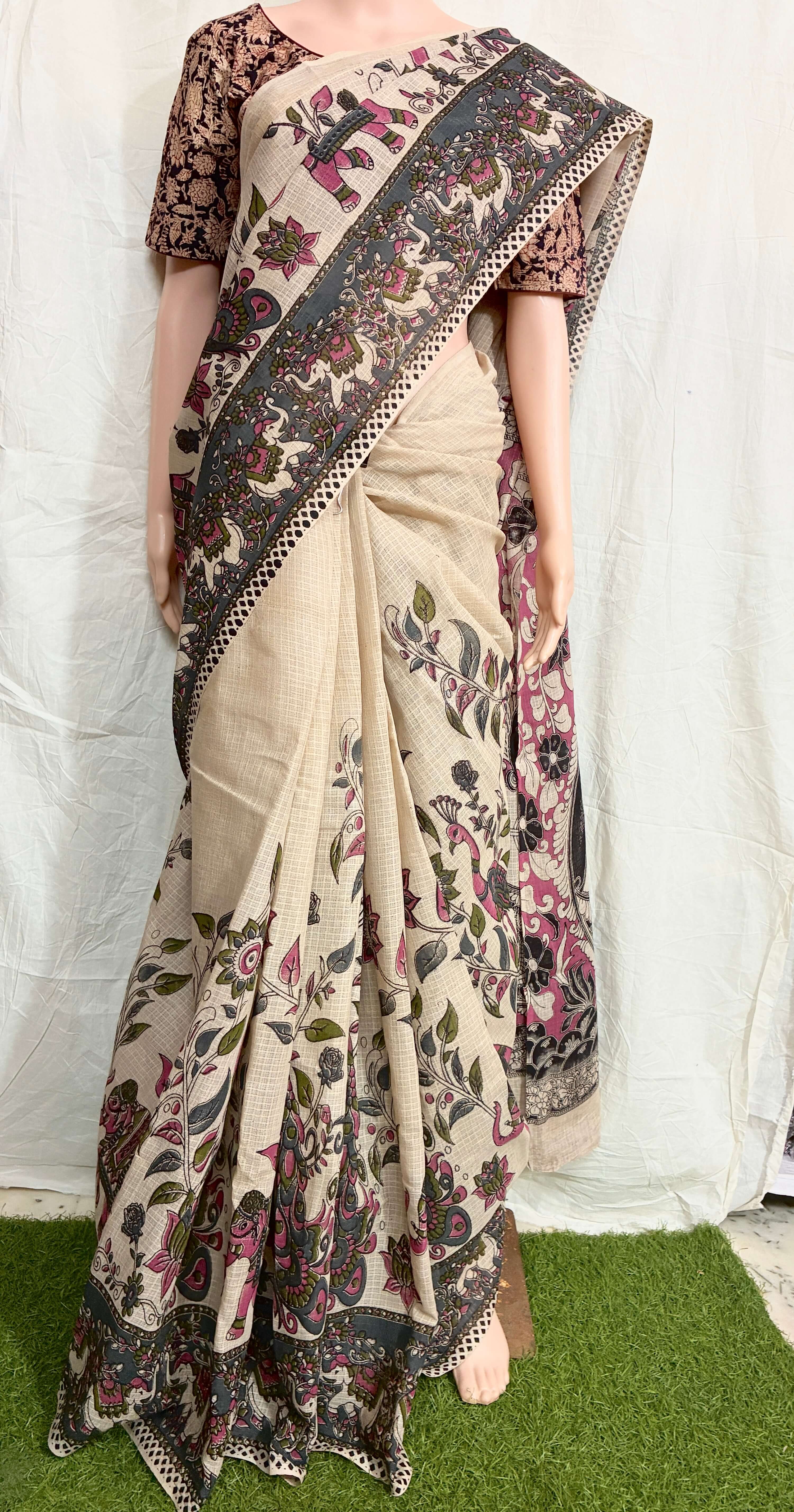 Kalamkari Kota Cotton Saree – KKCS-M156