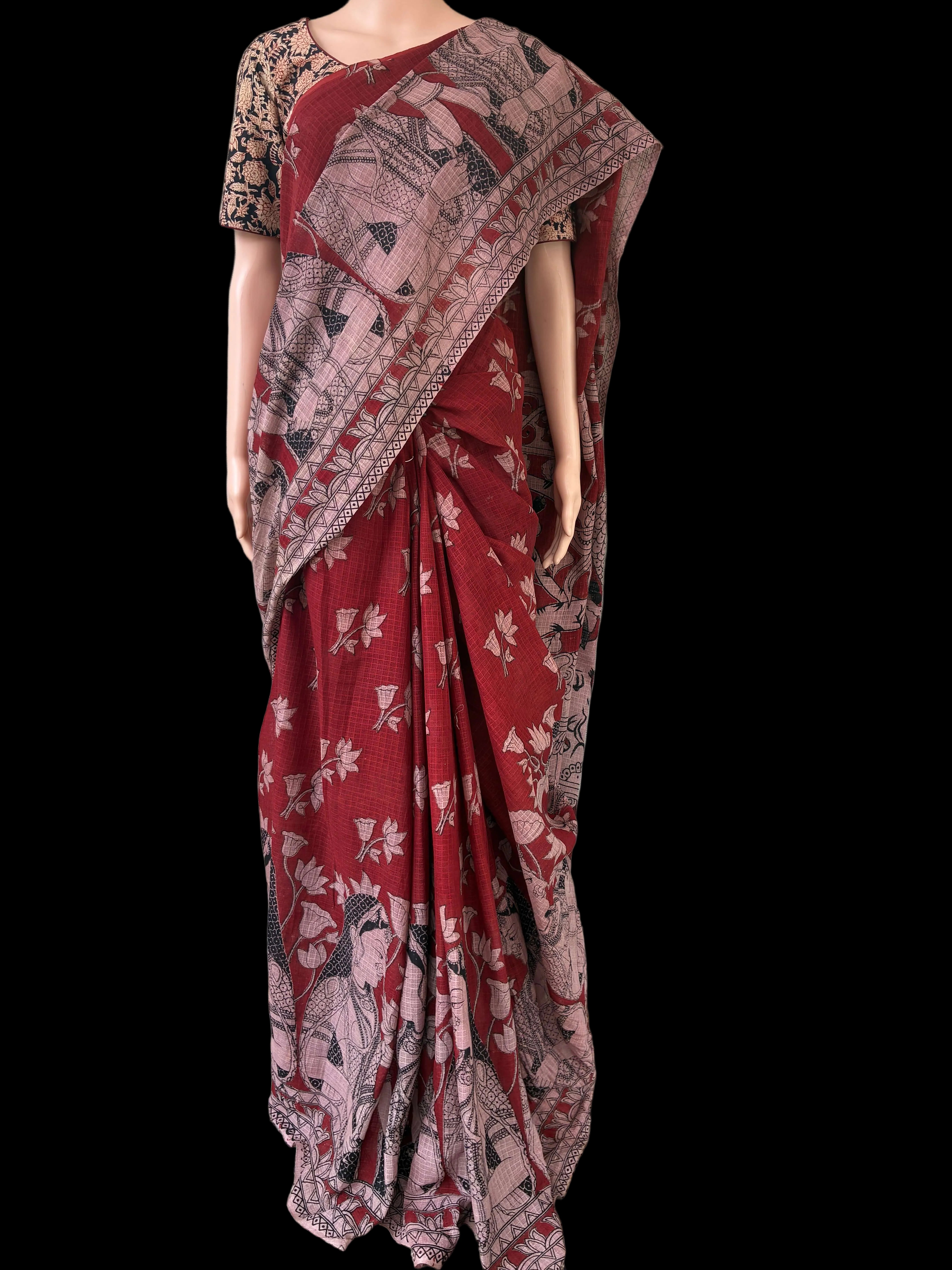 Kalamkari Kota Cotton Saree – KKCS-M129