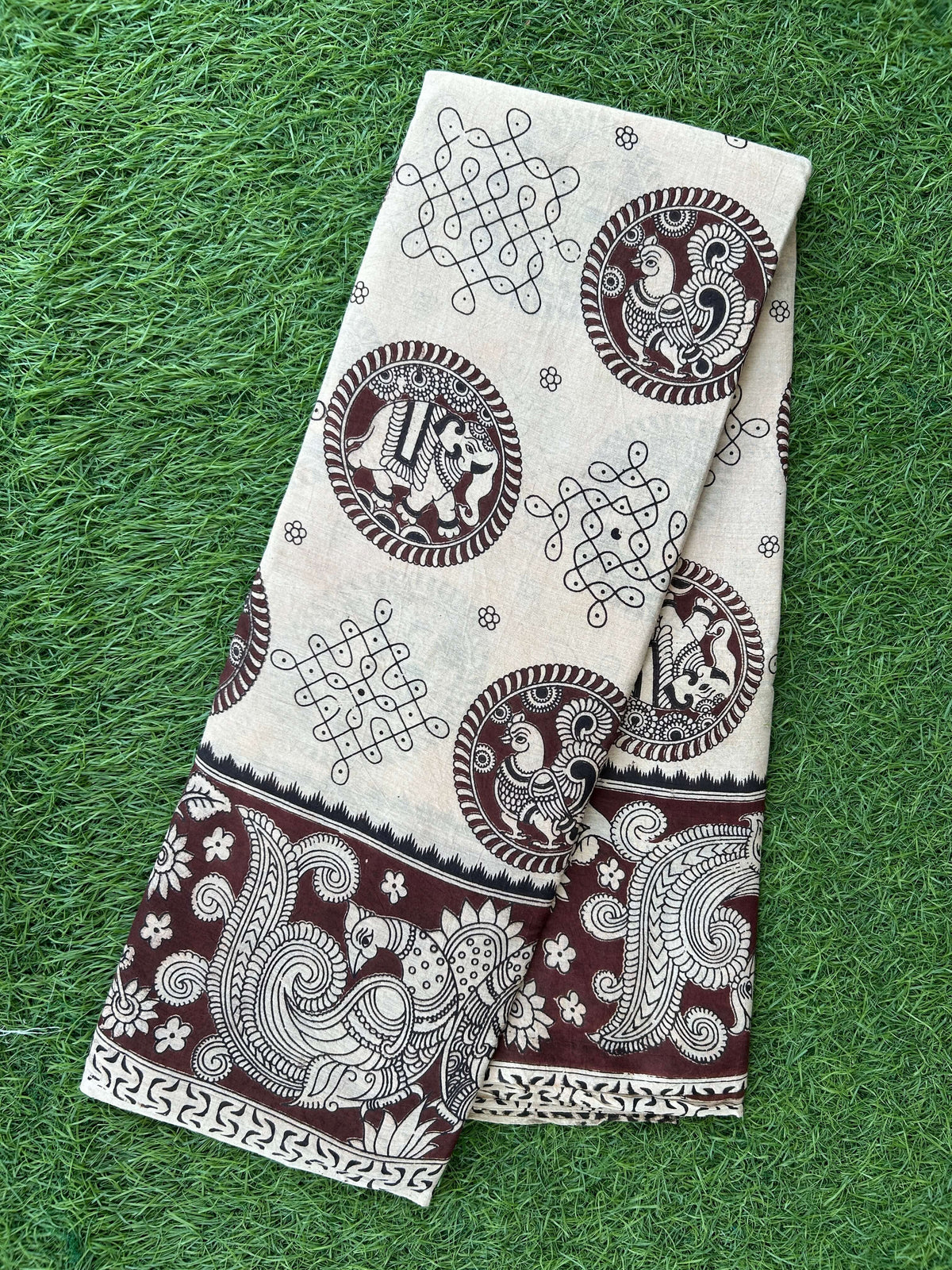 Kalamkari Cotton Saree – KCS-M768