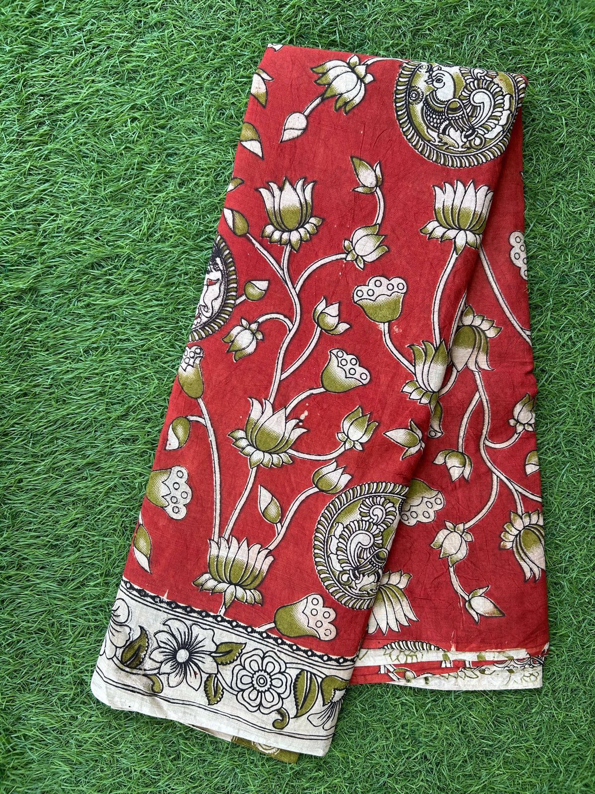 Kalamkari Cotton Saree – KCS-M772