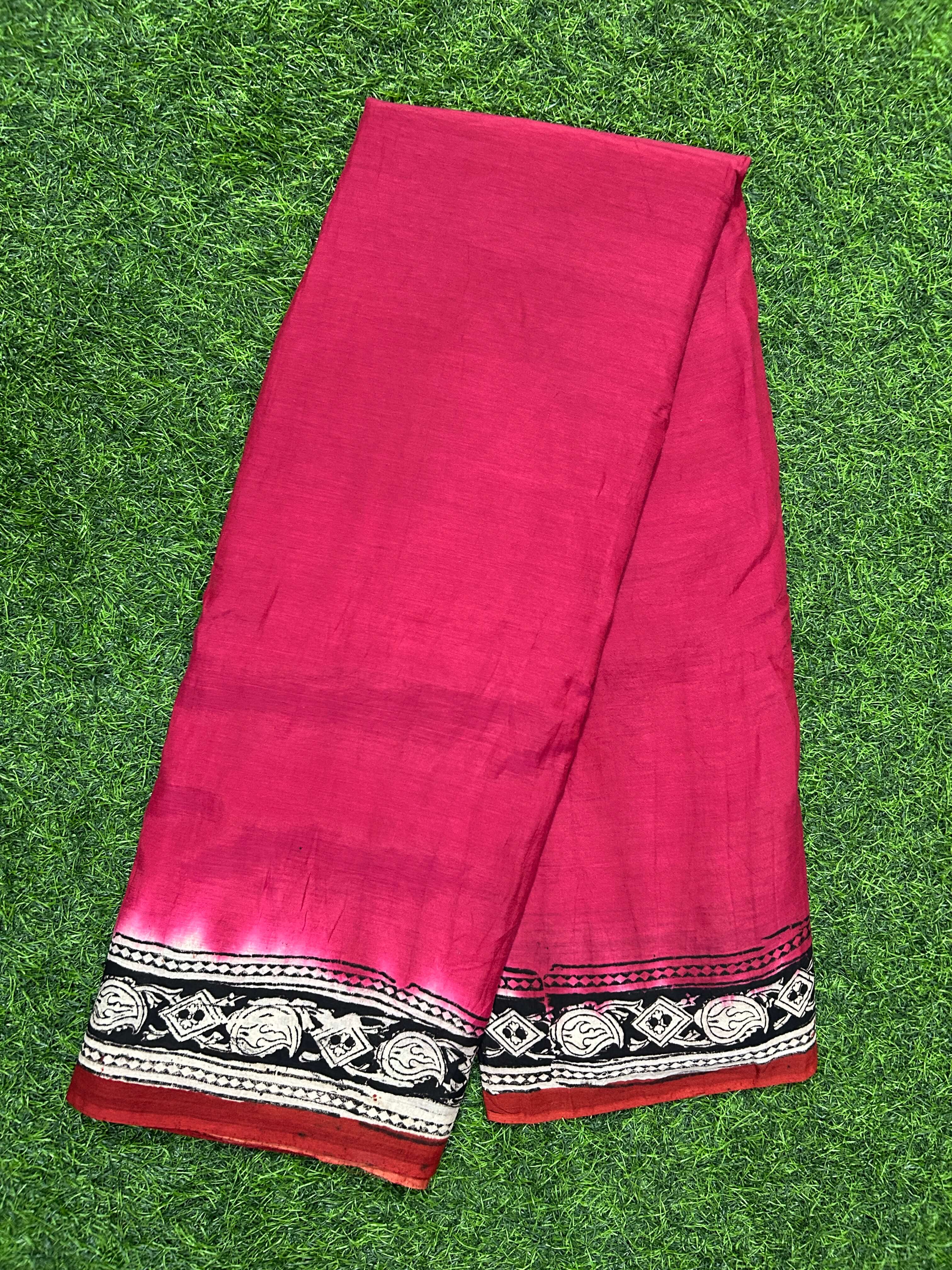 Kalamkari Silk Half Saree Model - KSH-HS-M001