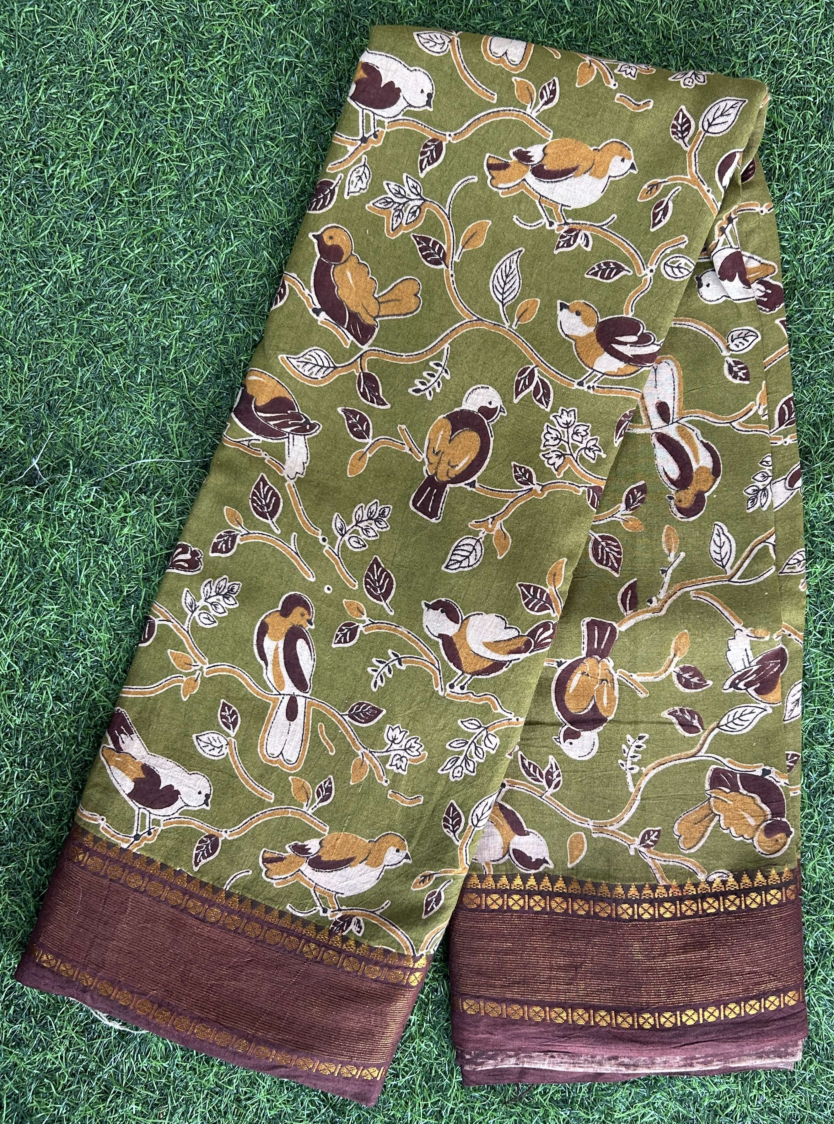 Kalamkari Cotton Nizam Border Saree-KNB-SP-M007