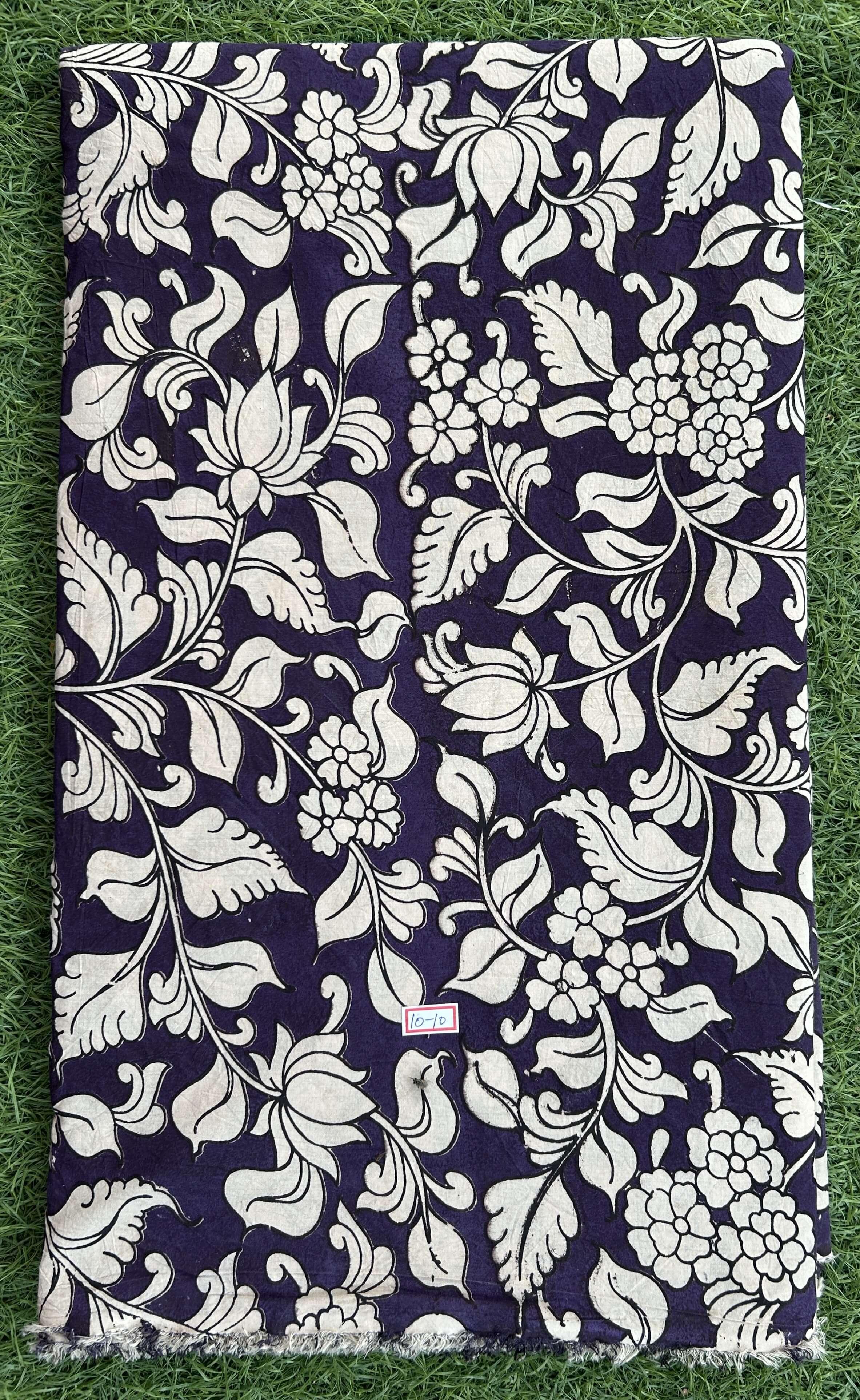Kalamkari Screen Printed Cotton Fabric - M022
