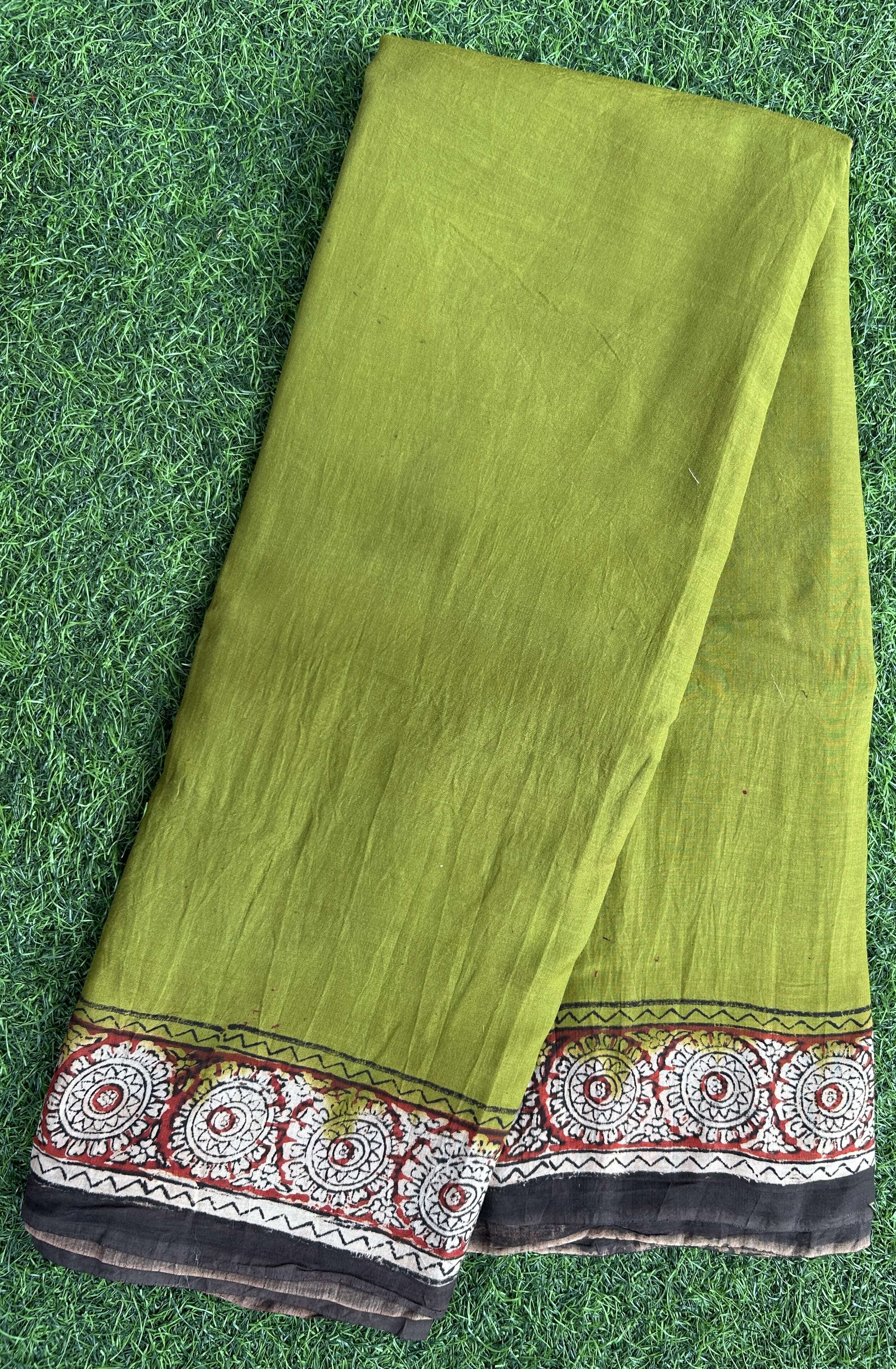 Kalamkari Cotton Half Saree Model - KCH-HC-M008