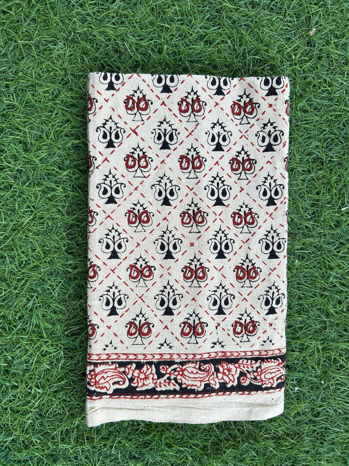 Kalamkari Handblock Print Lungis-KHPL -M007