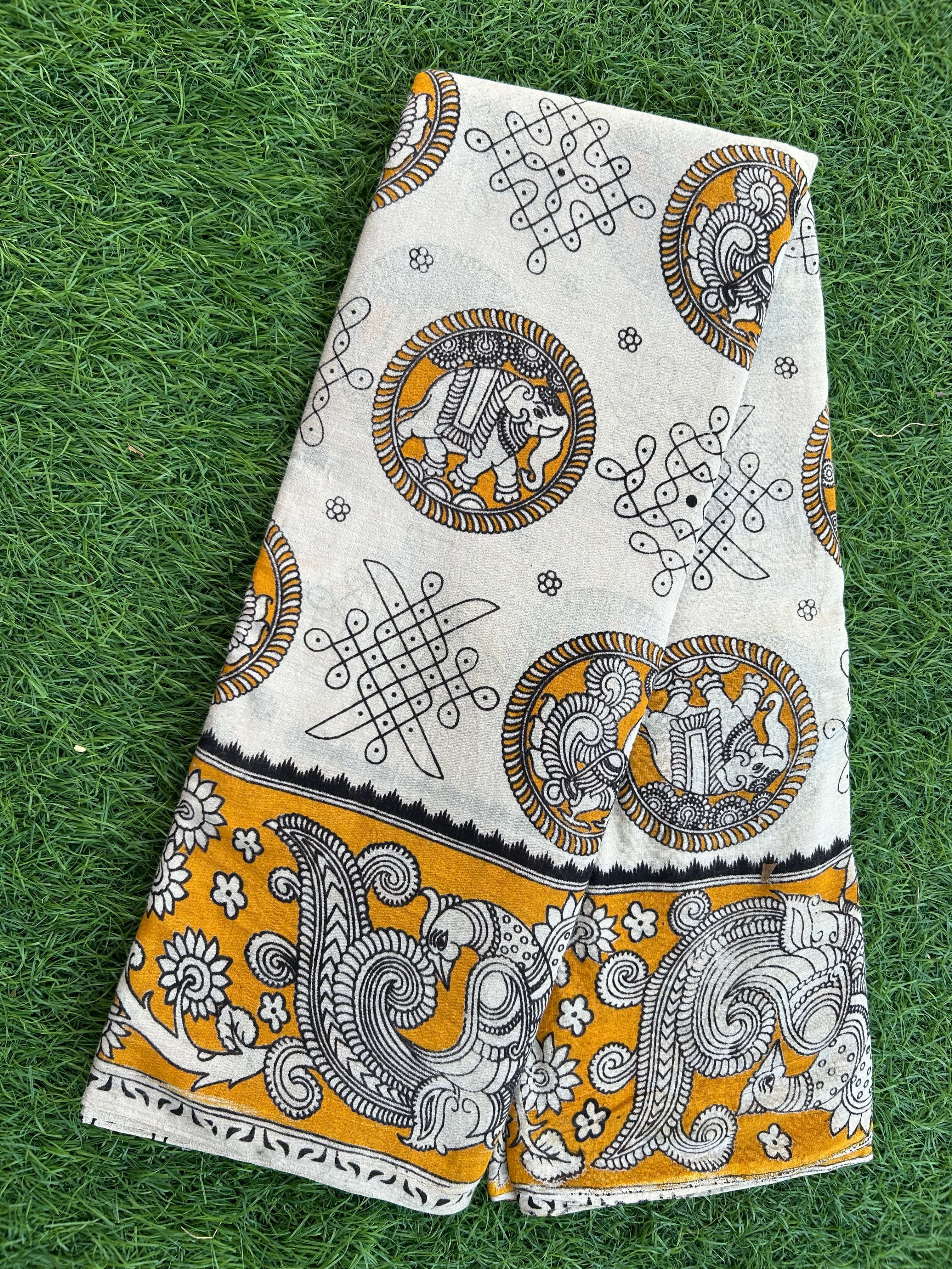 Kalamkari Cotton Saree – KCS-M503
