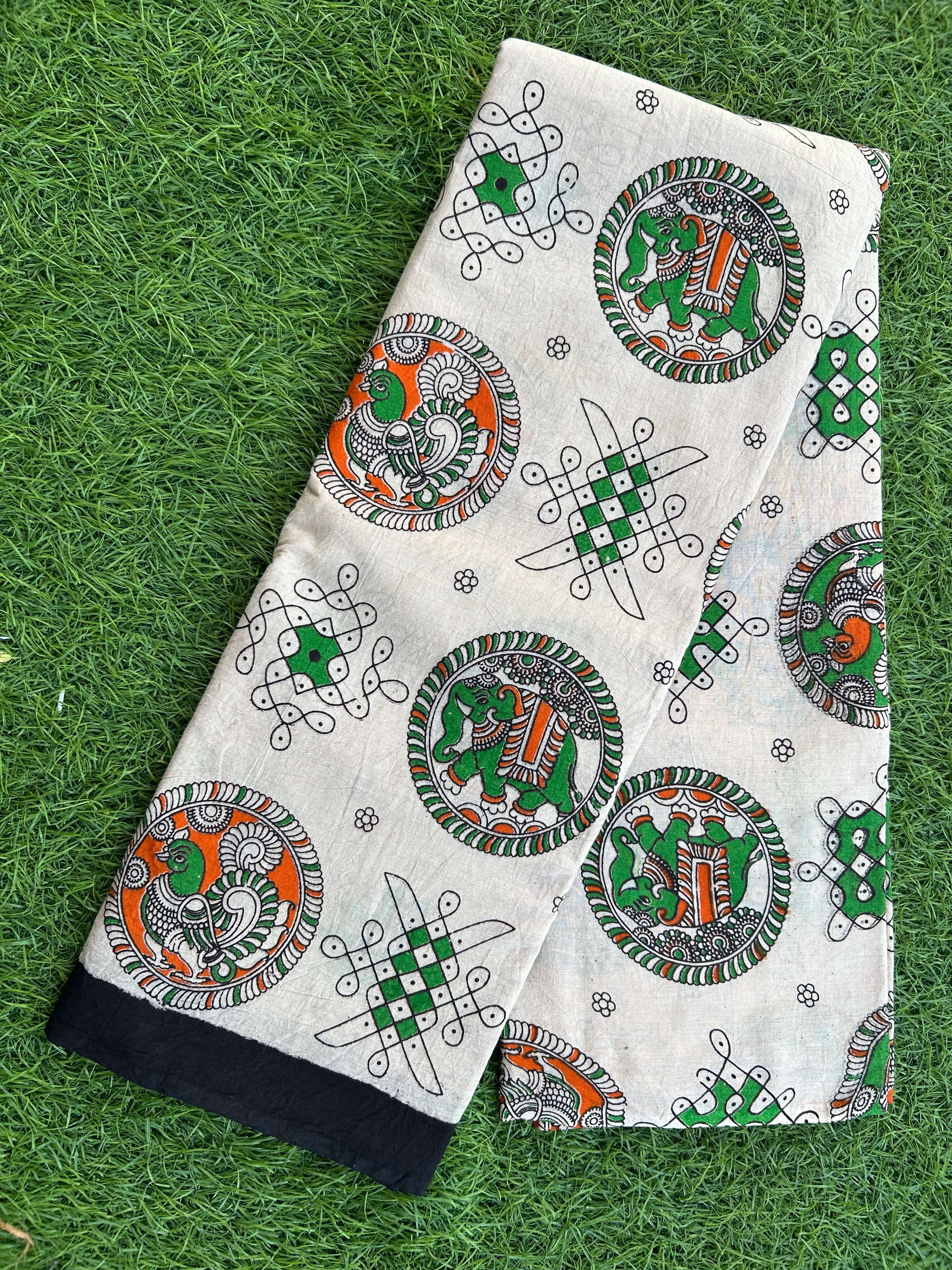 Kalamkari Cotton Saree – KCS-M517