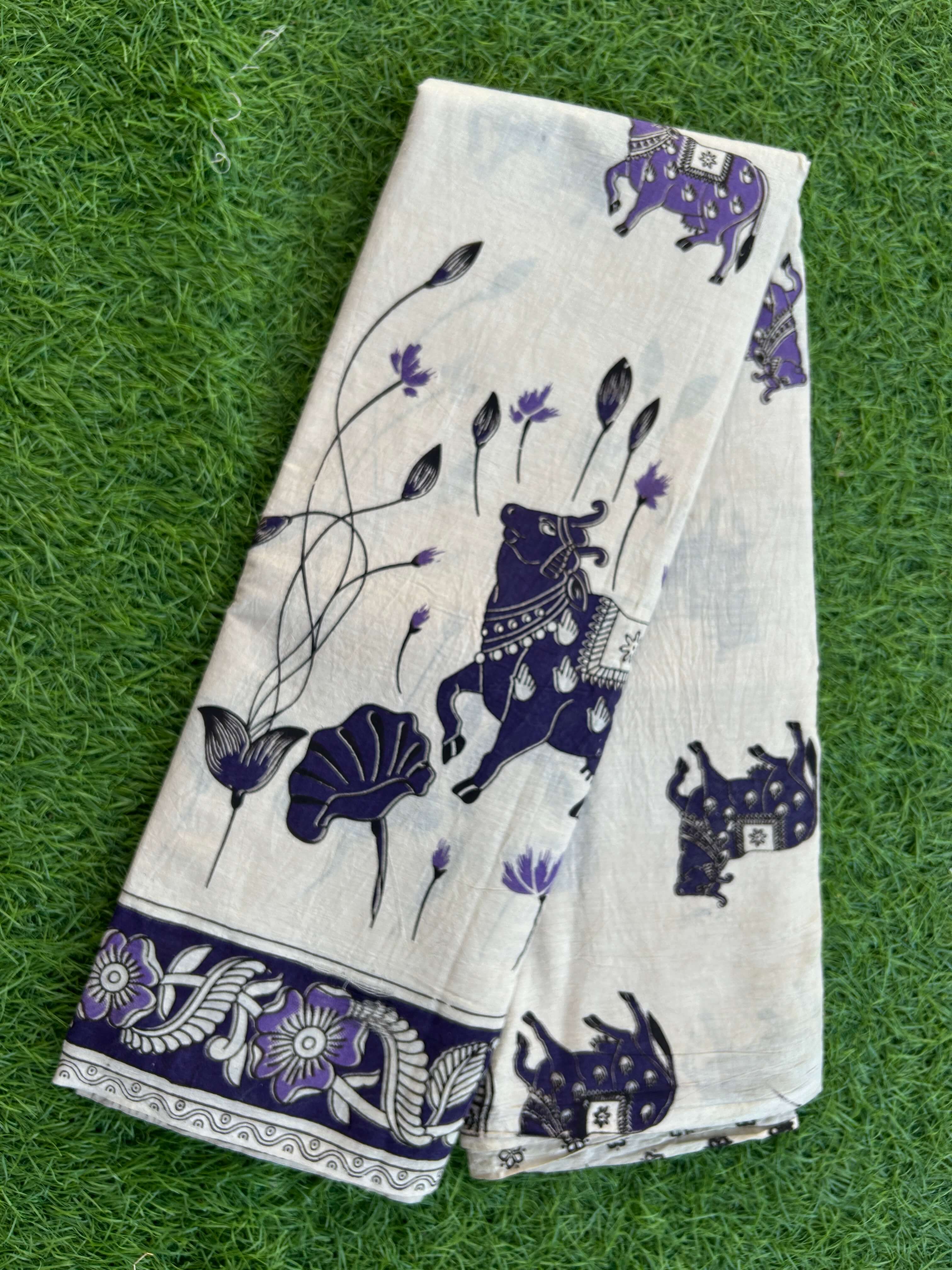 Kalamkari Cotton Saree – KCS-M504