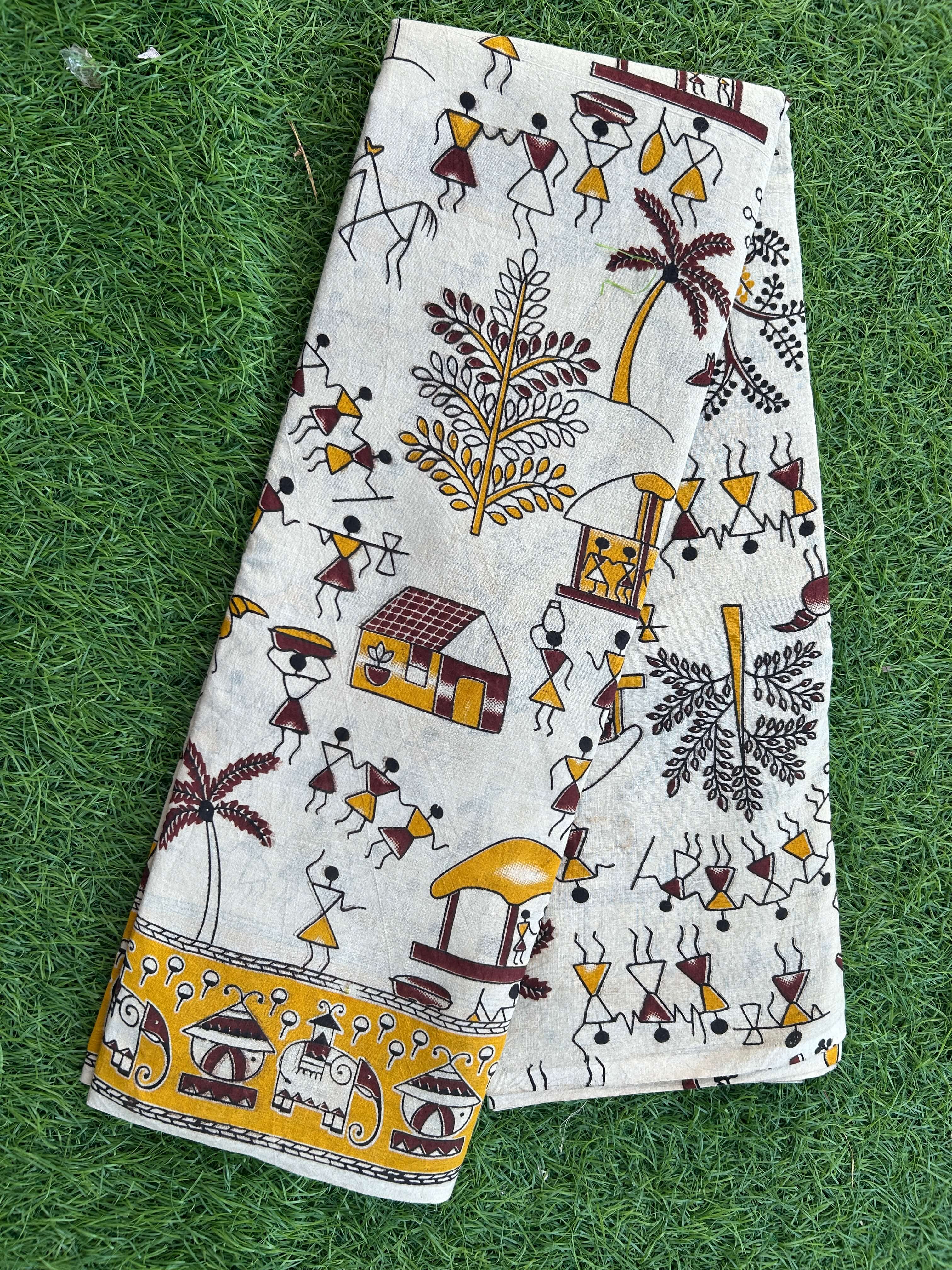 Kalamkari Cotton Saree – KCS-M497