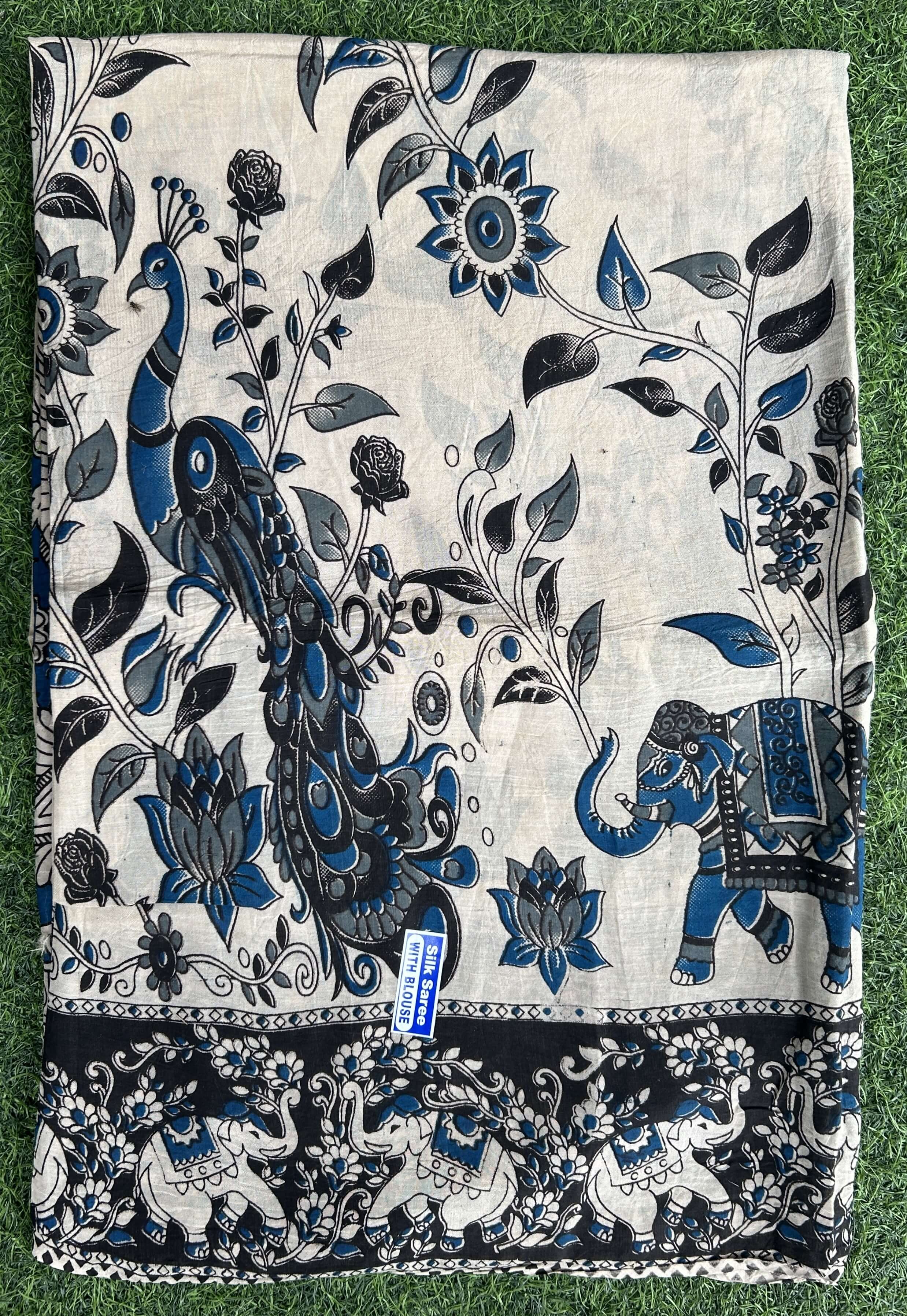 Kalamkari Chennuri Silk Saree – KSS-M068