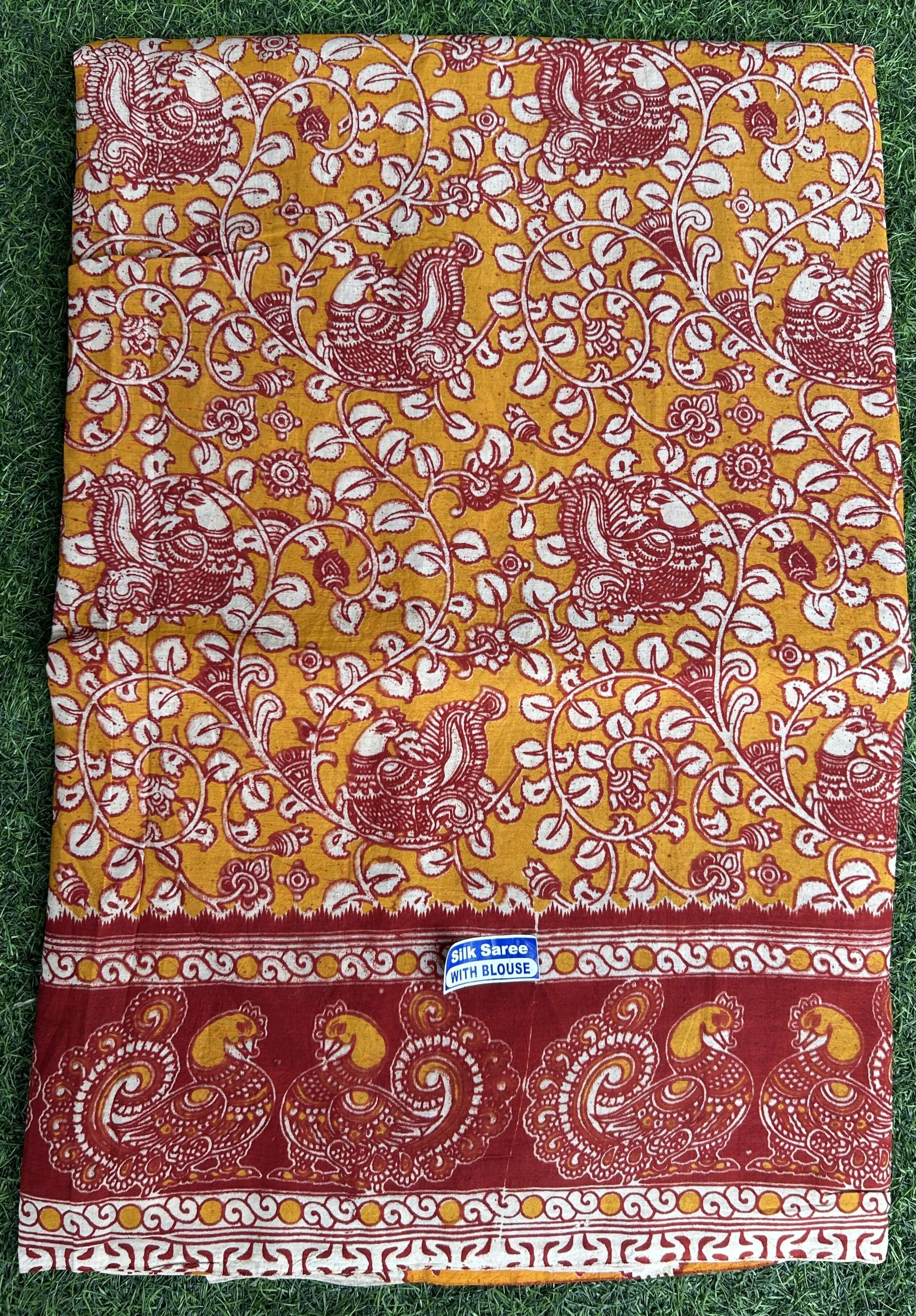Kalamkari Chennuri Silk Saree – KSS-M071