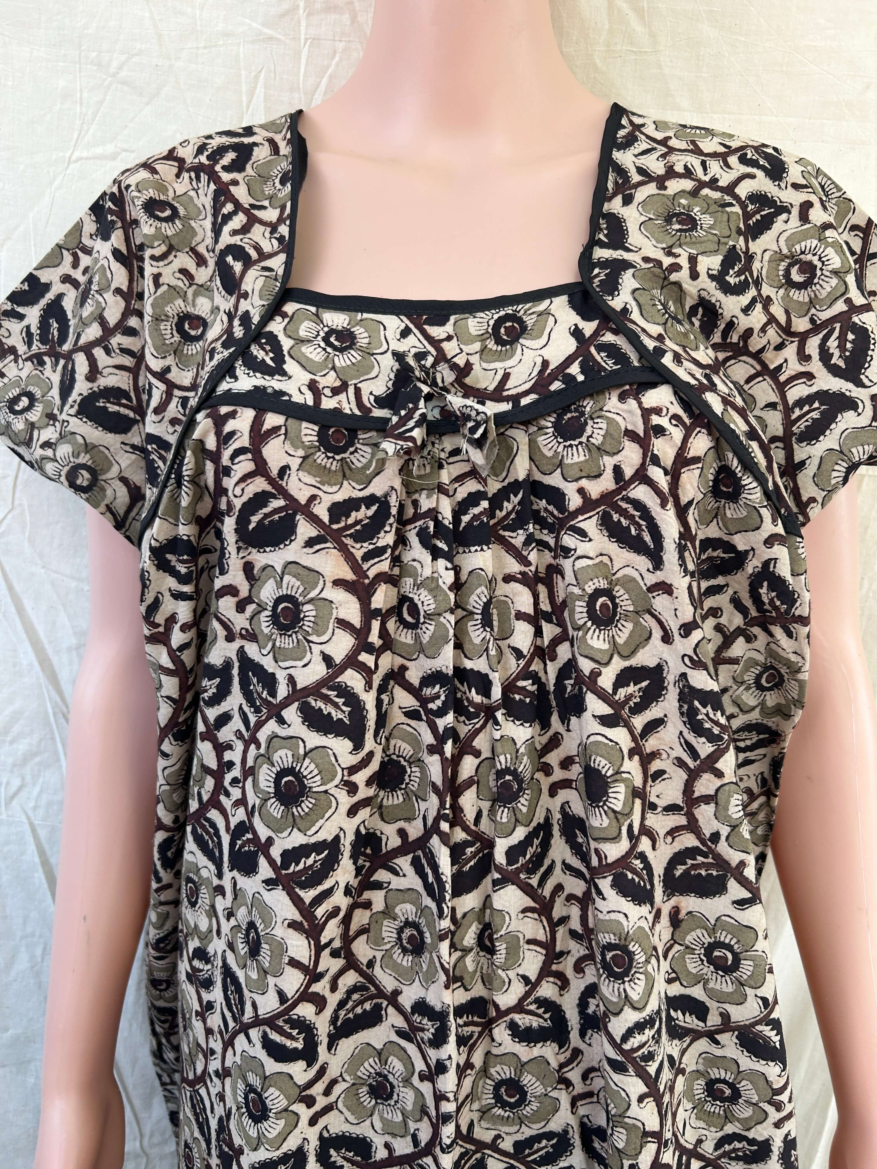 Kalamkari Nighty- KNGTY-011