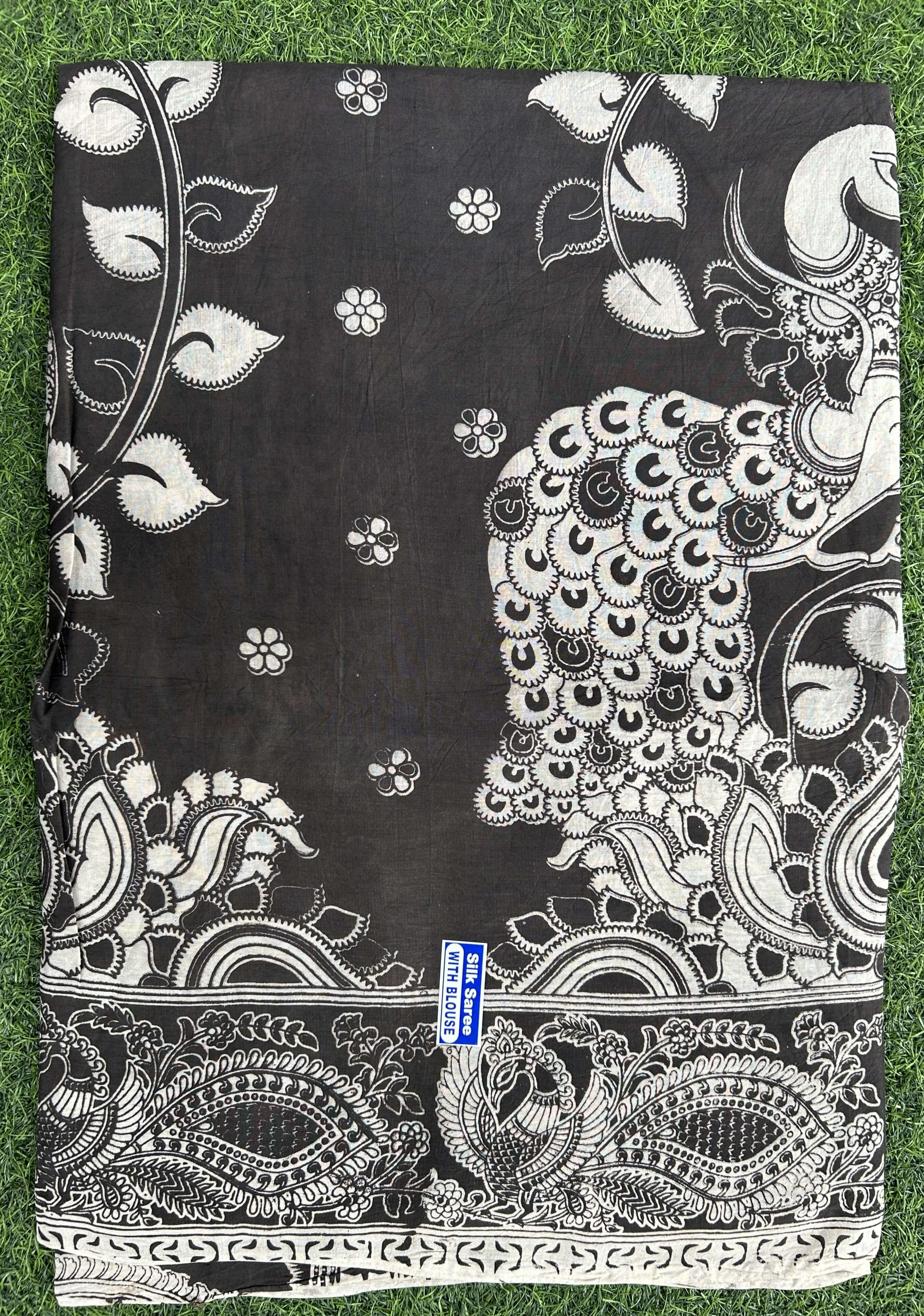 Kalamkari Chennuri Silk Saree – KSS-M078