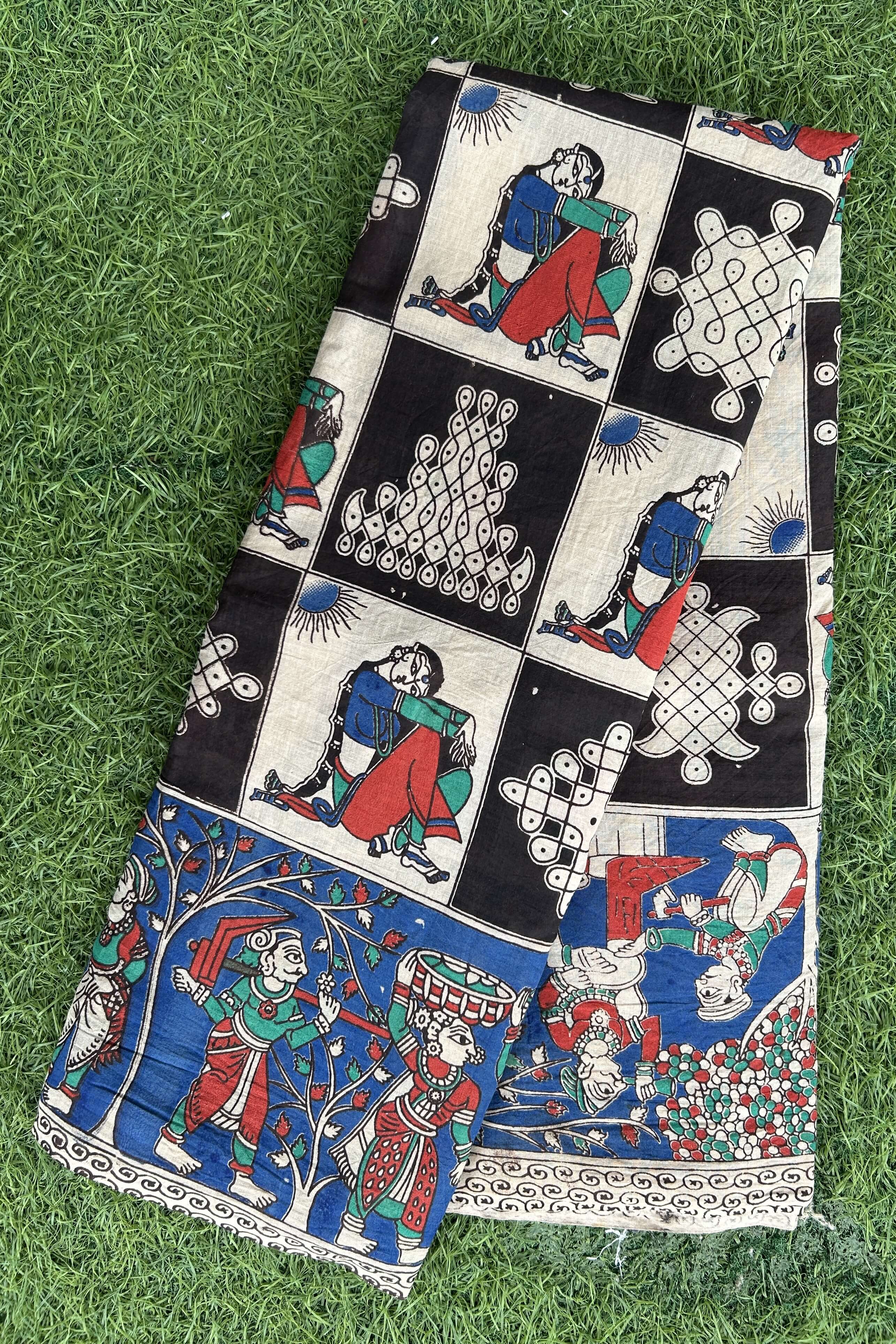 Kalamkari Cotton Saree – KCS-M645