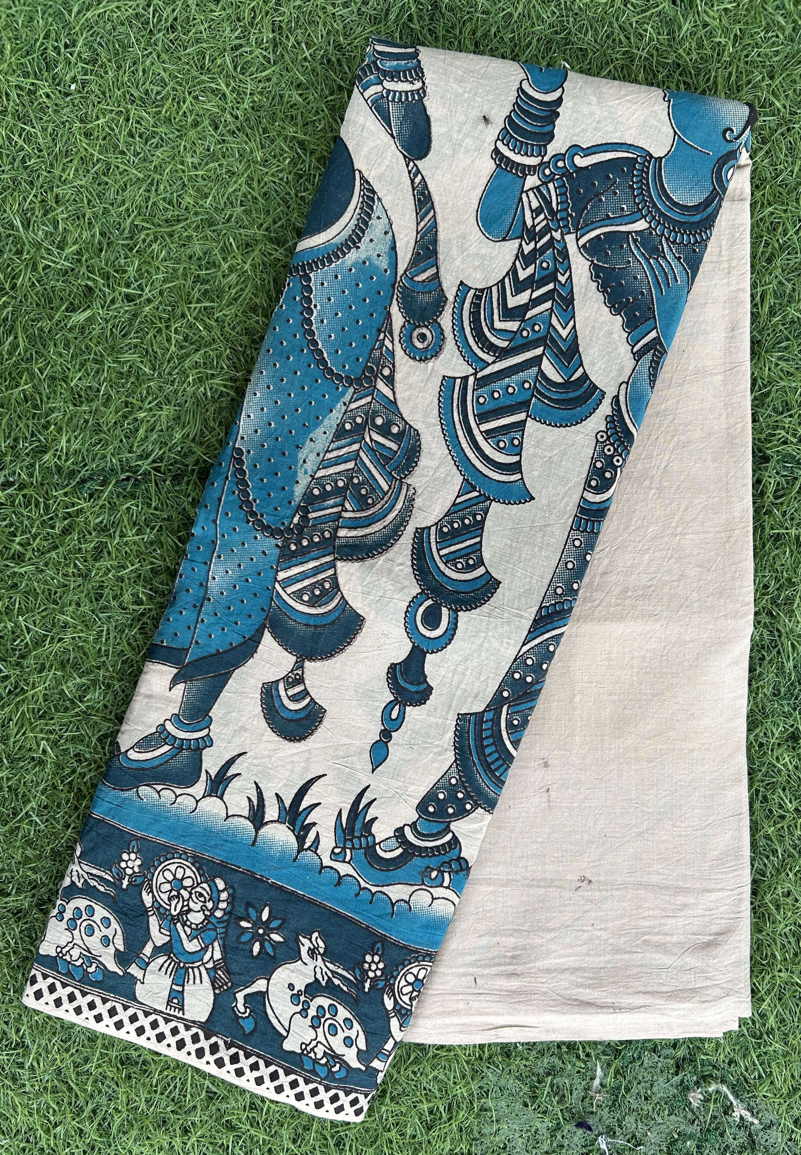 Kalamkari Cotton Saree – KCS-M649