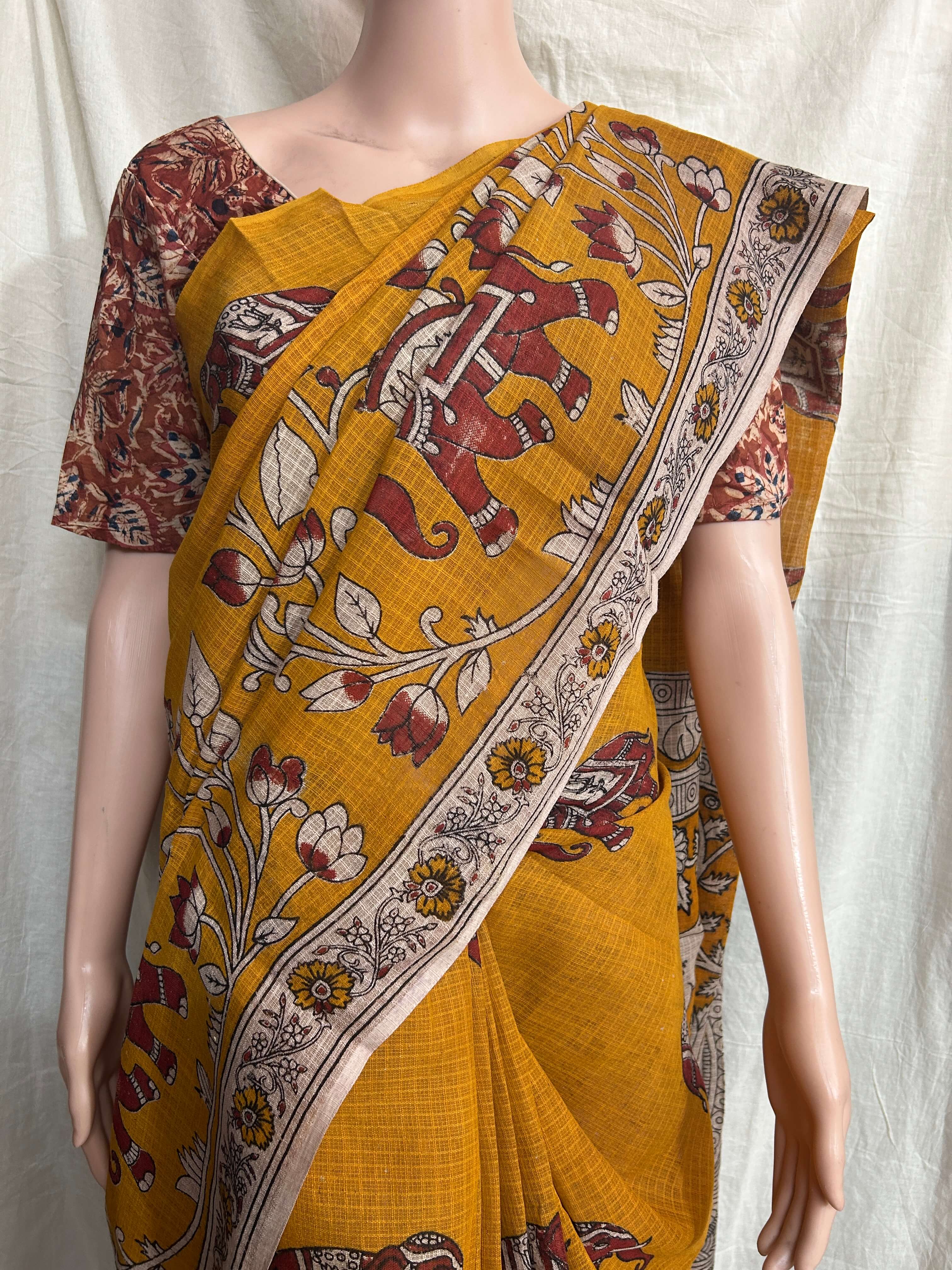 Kalamkari Kota Cotton Saree – KKCS-M174