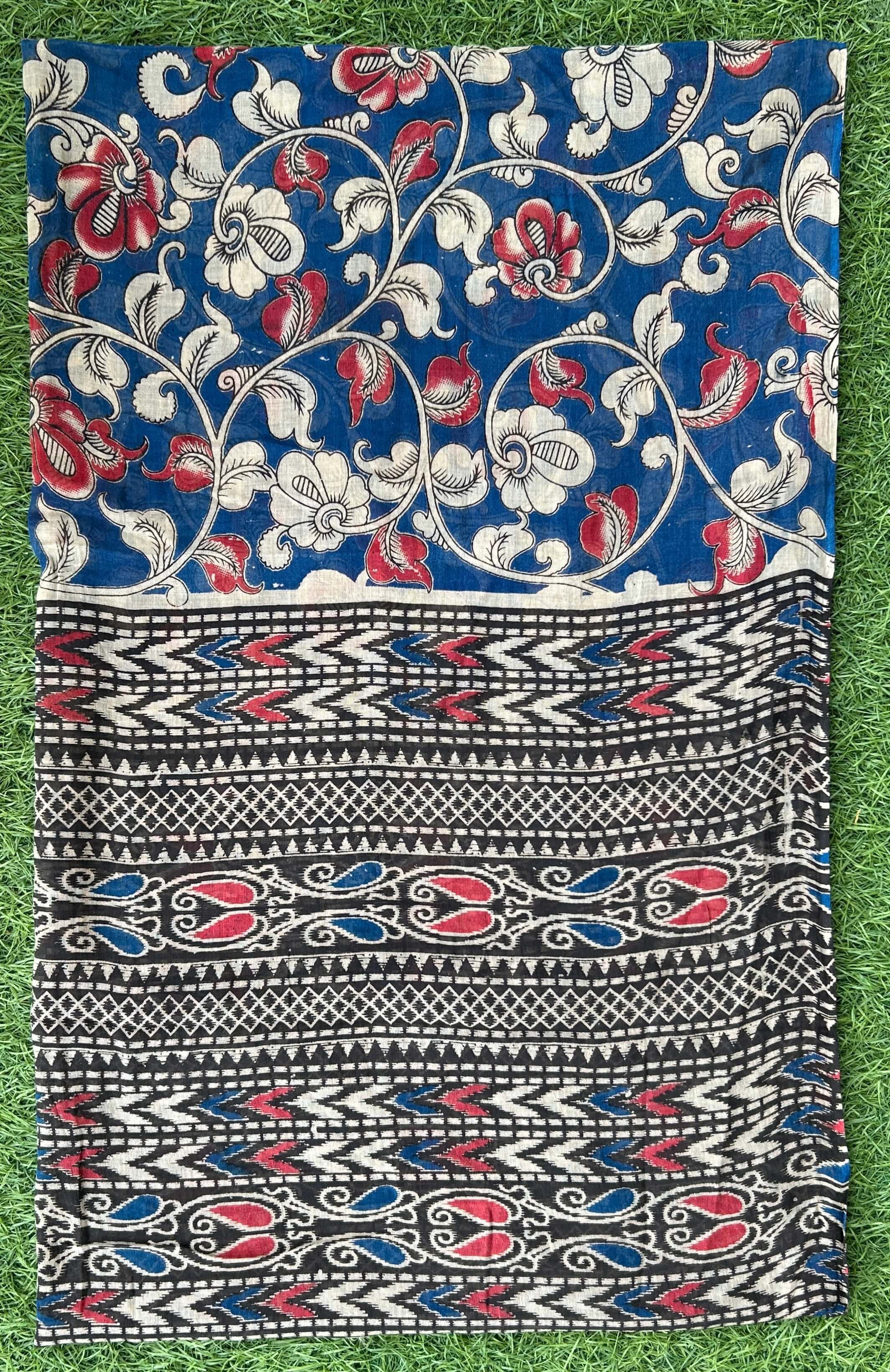 Kalamkari Cotton Screen Print Dupatta- KSPCD-M120