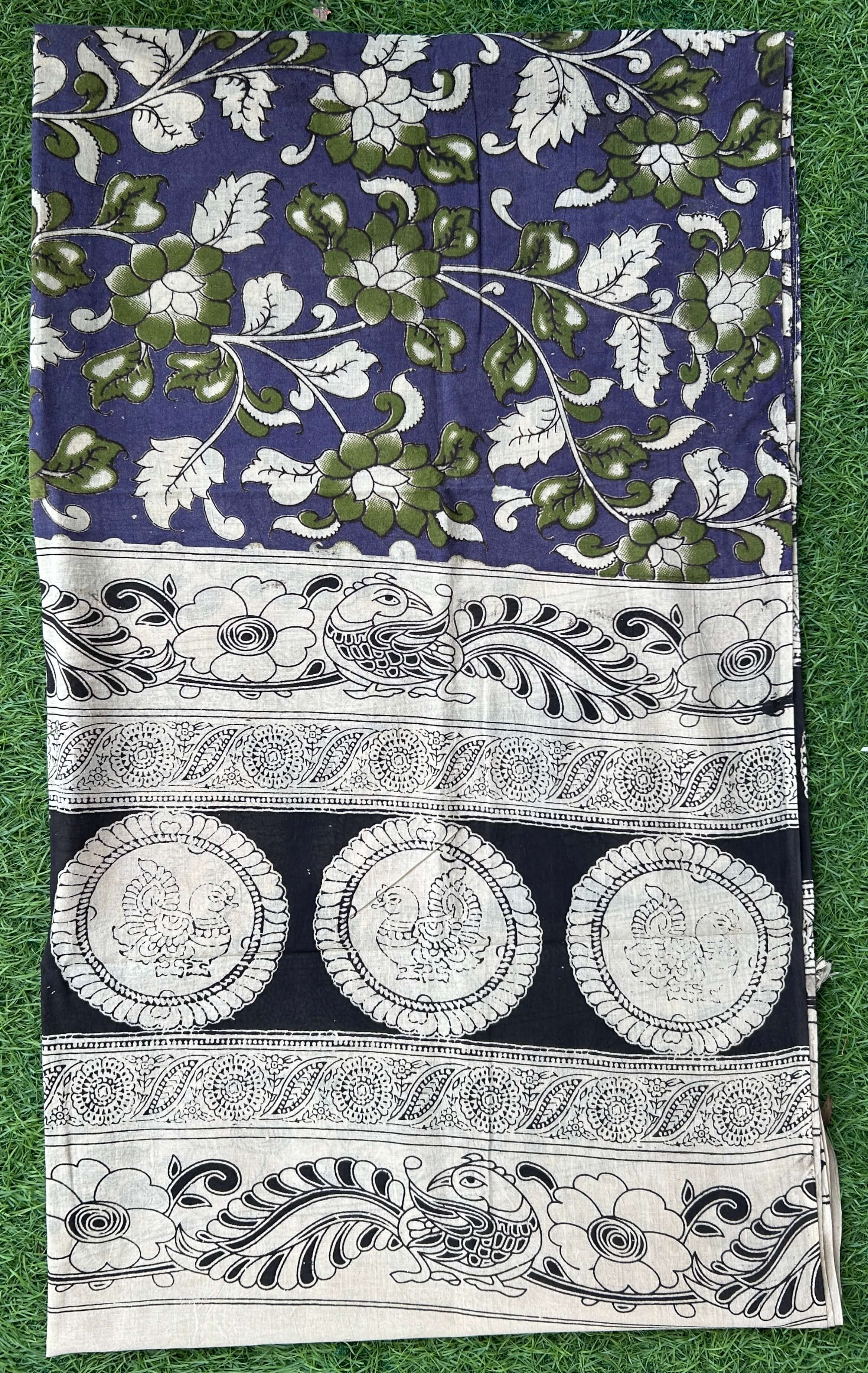 Kalamkari Cotton Screen Print Dupatta- KSPCD-M197