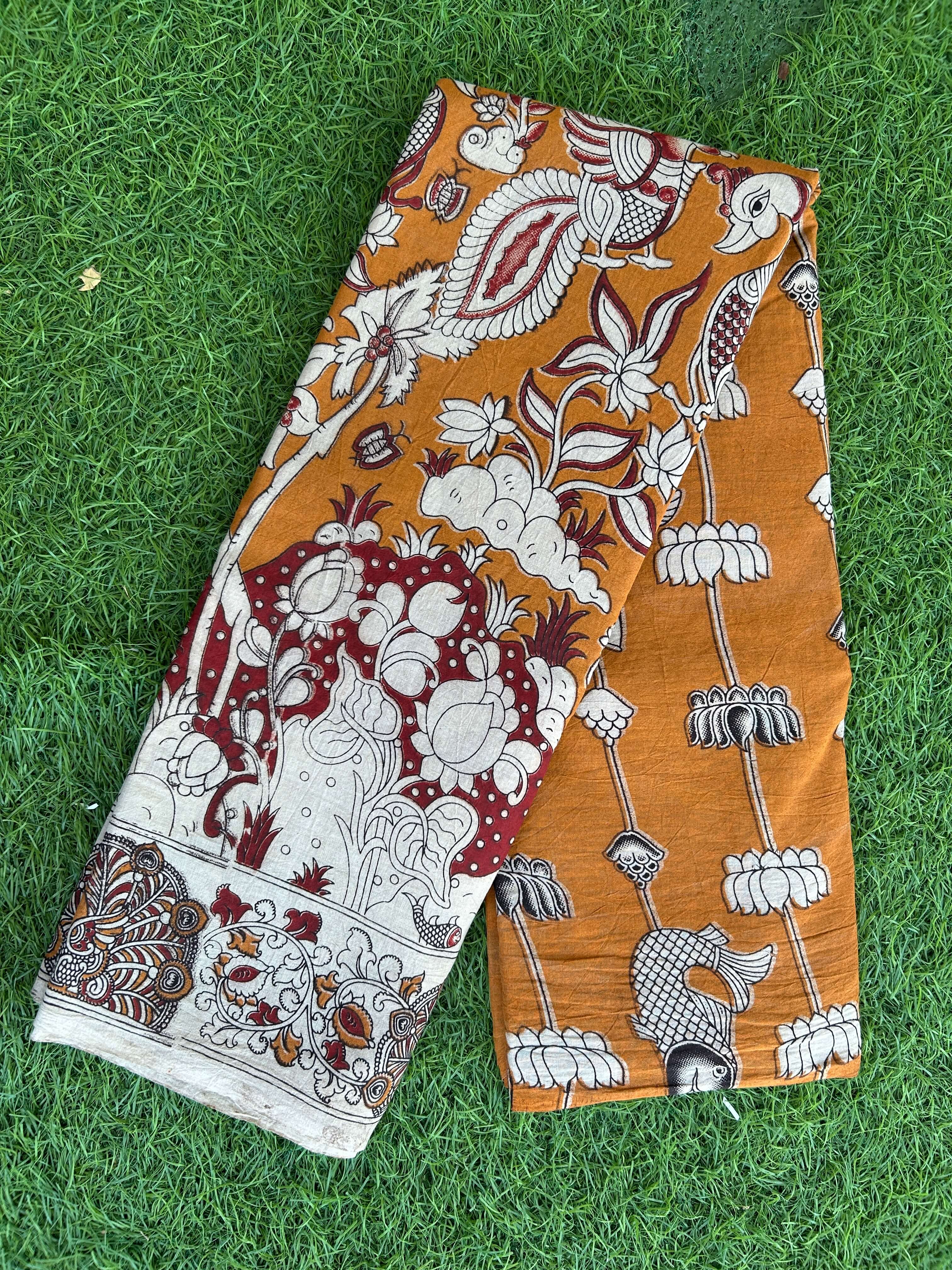 Kalamkari Cotton Saree – KCS-M529