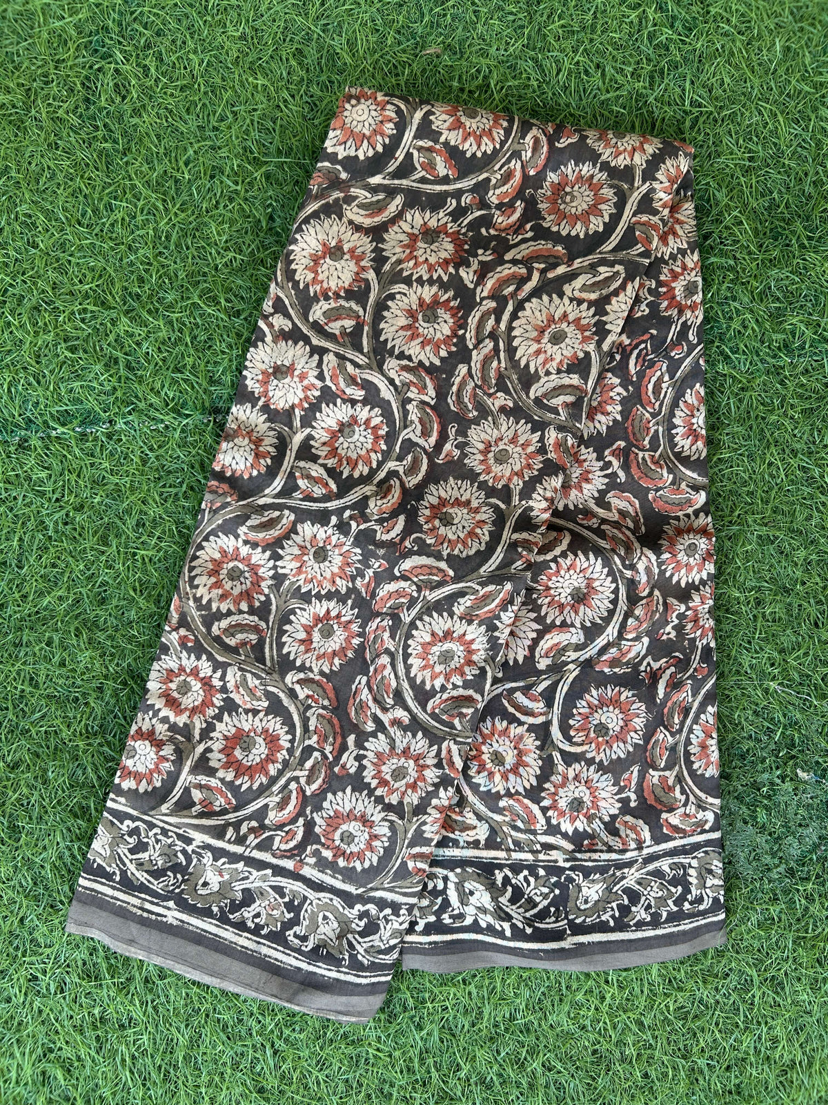 Kalamkari Chanderi Silk Saree-KCHAN-M184
