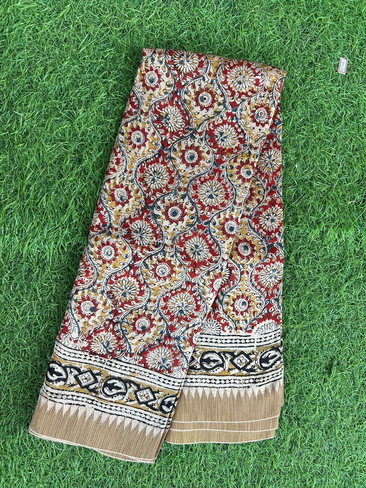 Kalamkari Chanderi Silk Saree-KCHAN-M198