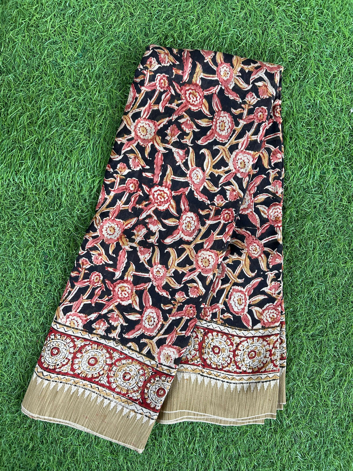 Kalamkari Chanderi Silk Saree-KCHAN-M194