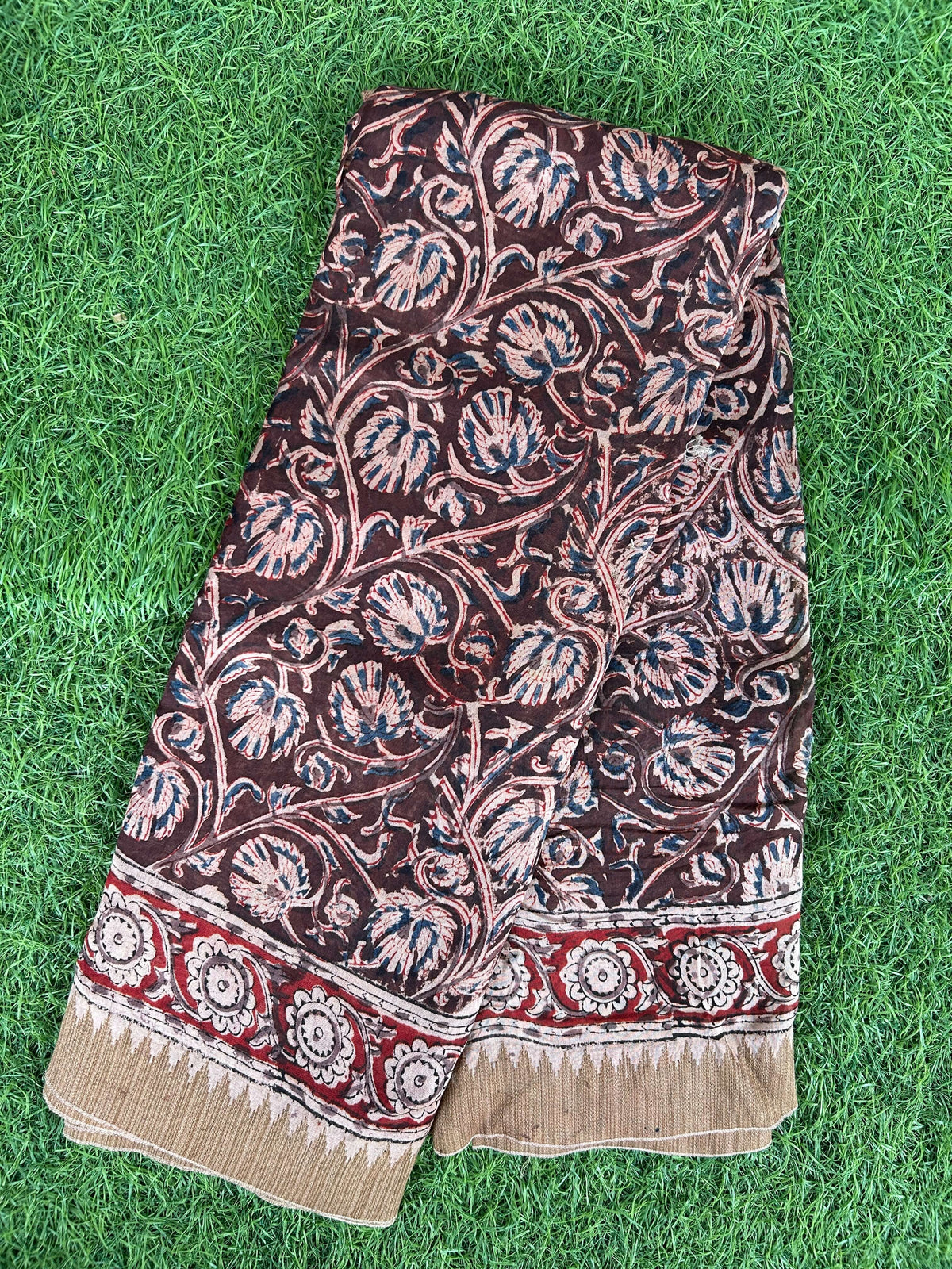 Kalamkari Chanderi Silk Saree-KCHAN-M200