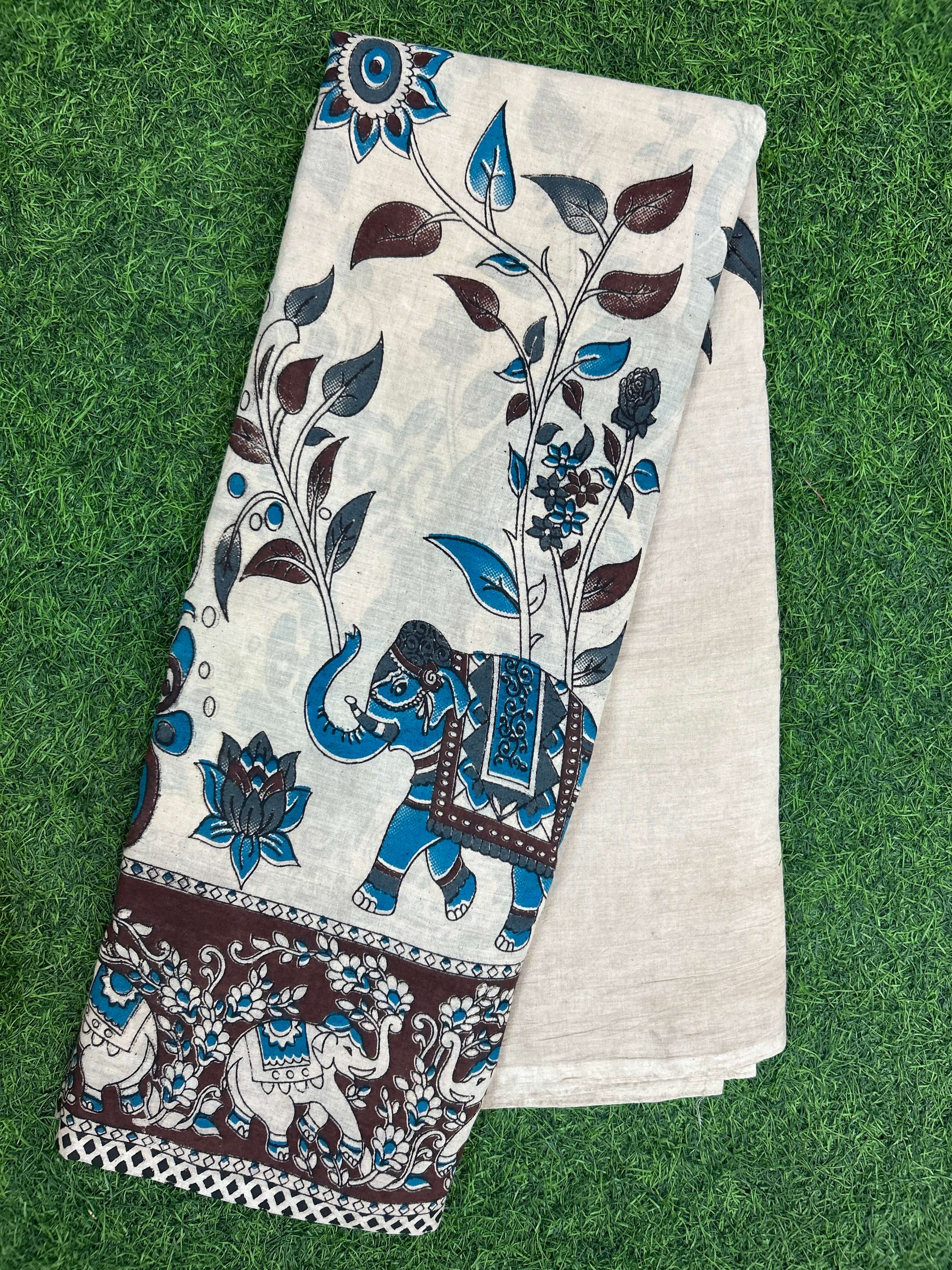 Kalamkari Cotton Saree – KCS-M659