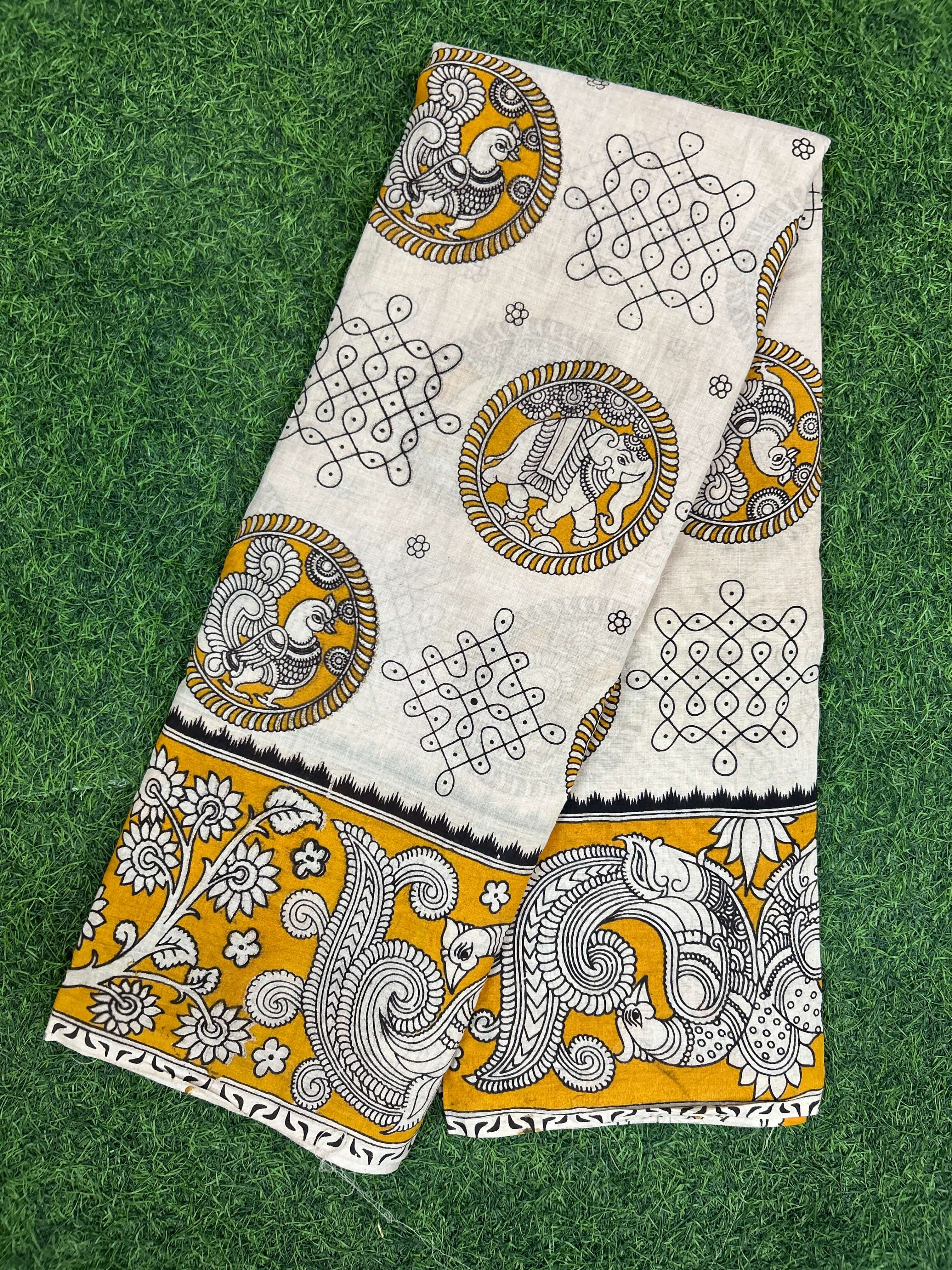 Kalamkari Cotton Saree – KCS-M662