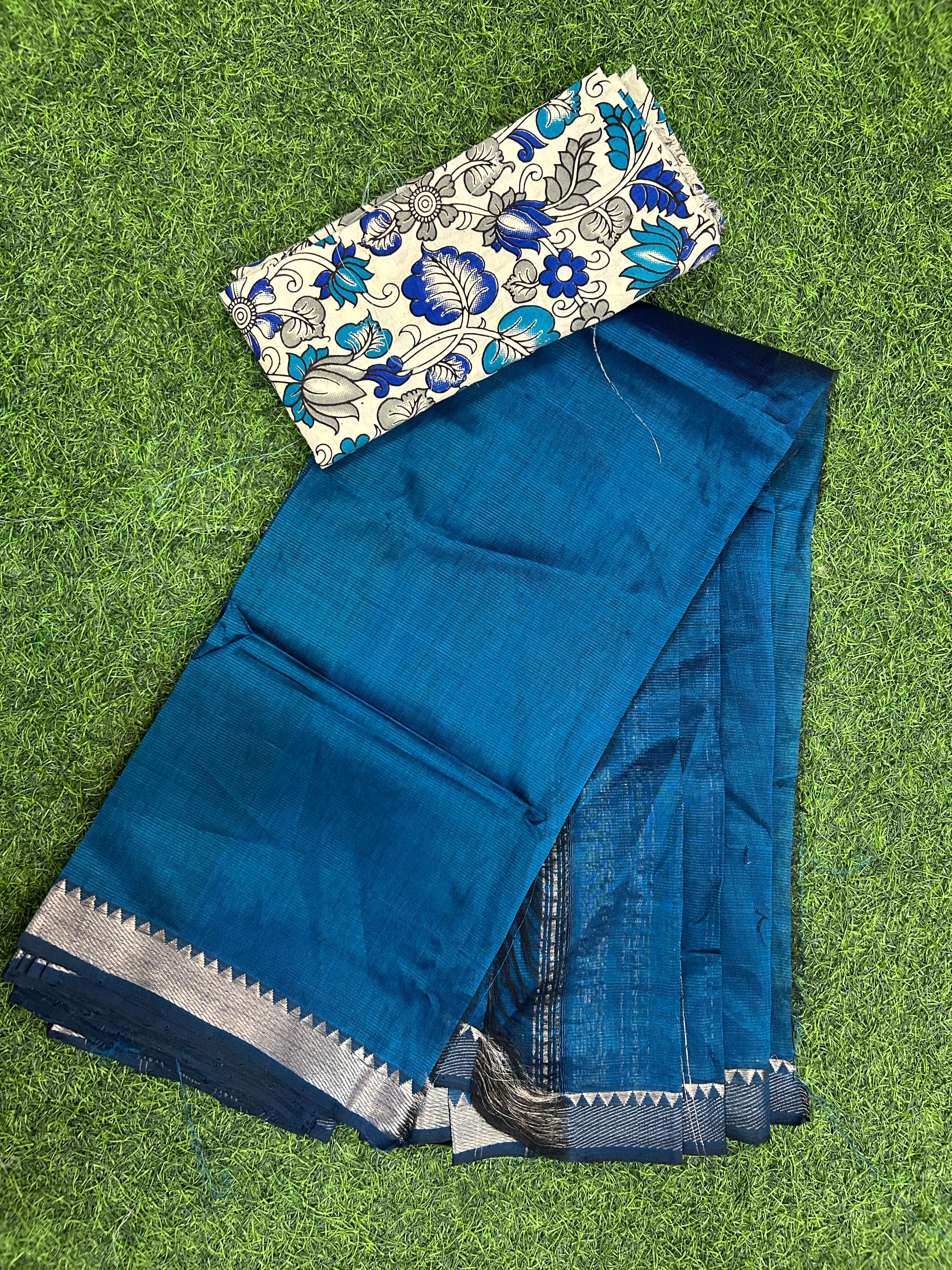 Handloom Mangalagiri Pattu Saree - HMS-M004