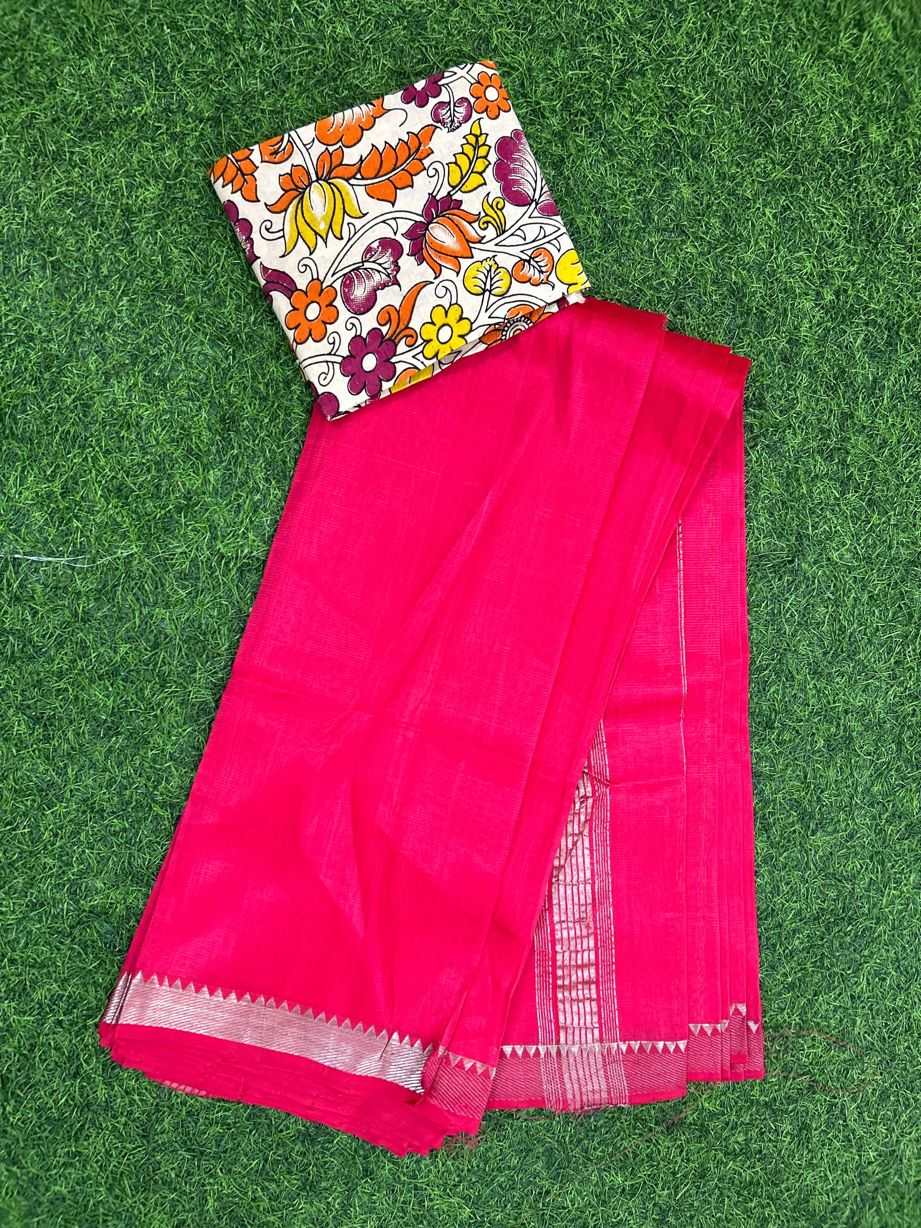 Handloom Mangalagiri Pattu Saree - HMS-M006