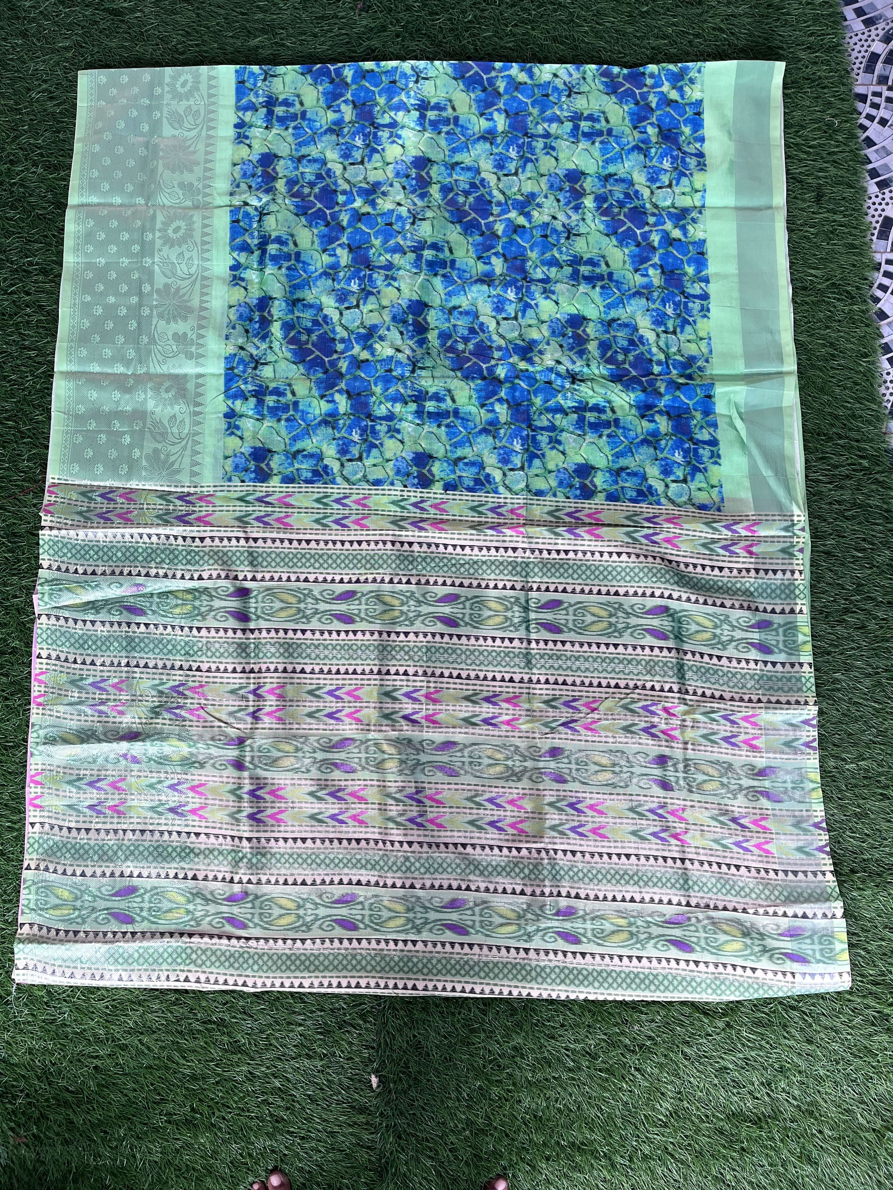 Digital Print Mangalagiri Pattu Sarees -PLSM002-DP-M004