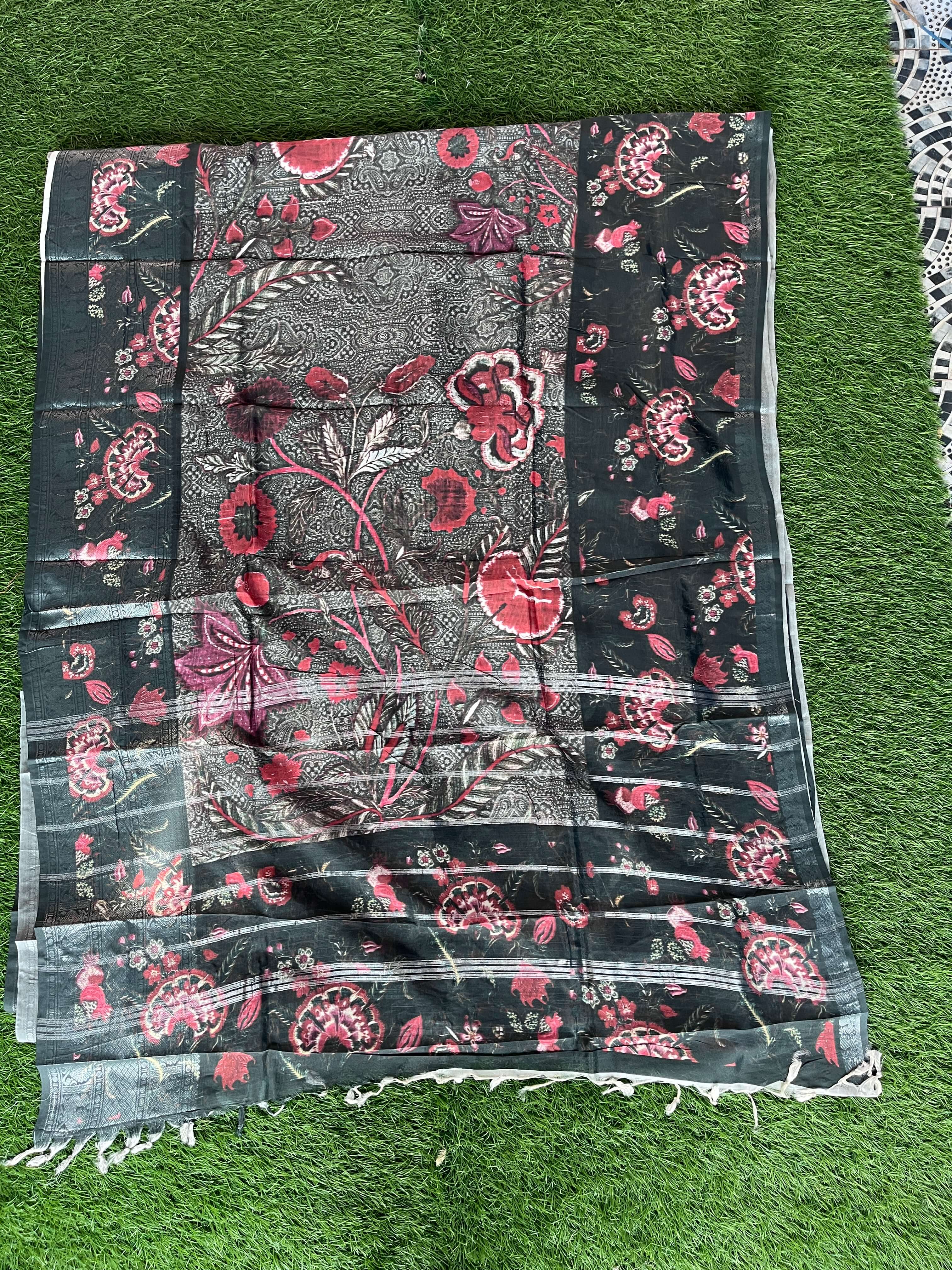 Digital Print Mangalagiri Pattu Sarees -PLSM002-DP-M007