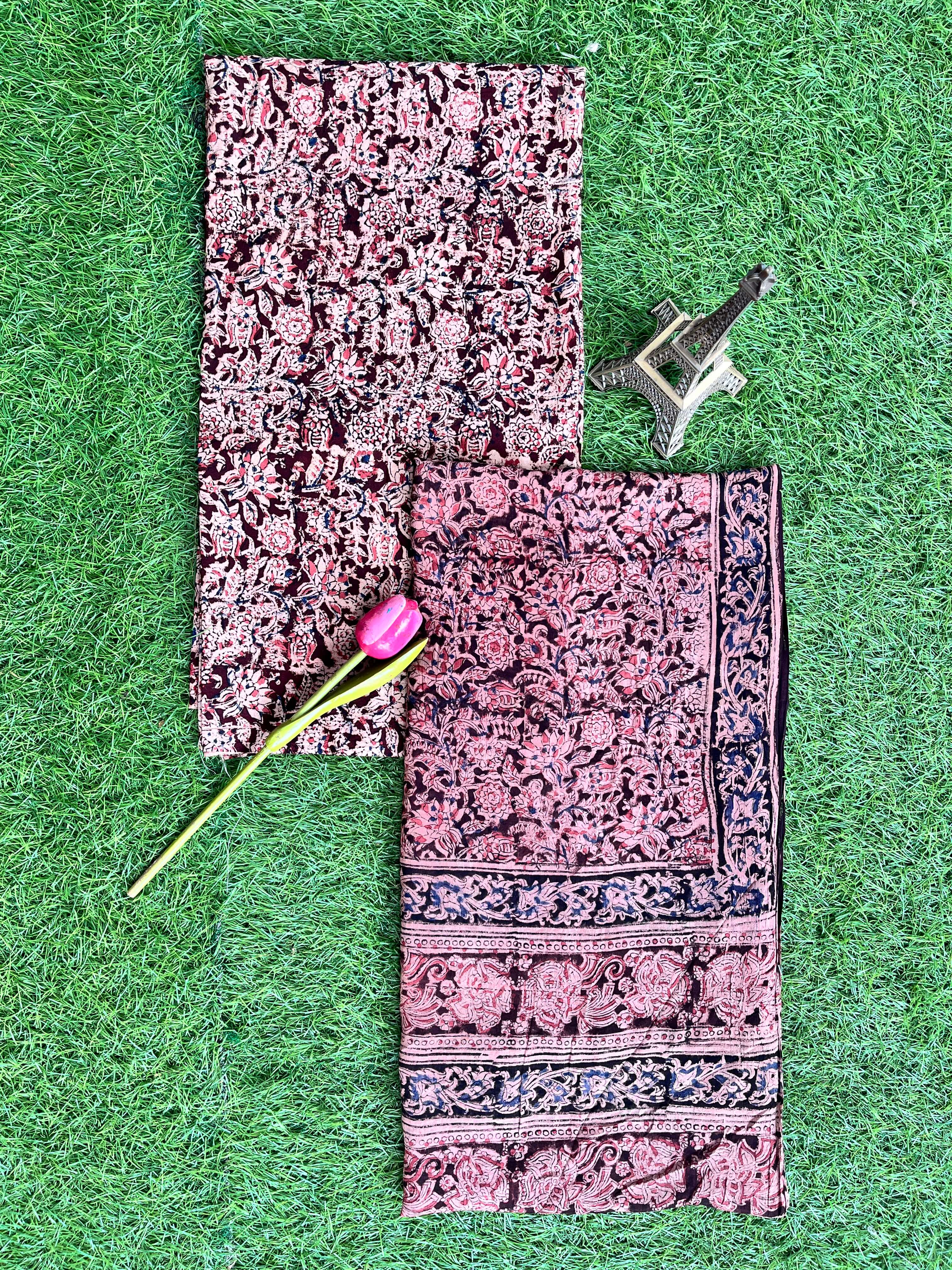 Kalamkari Cotton 2-Piece Dress Set – KHP-DSC-M026