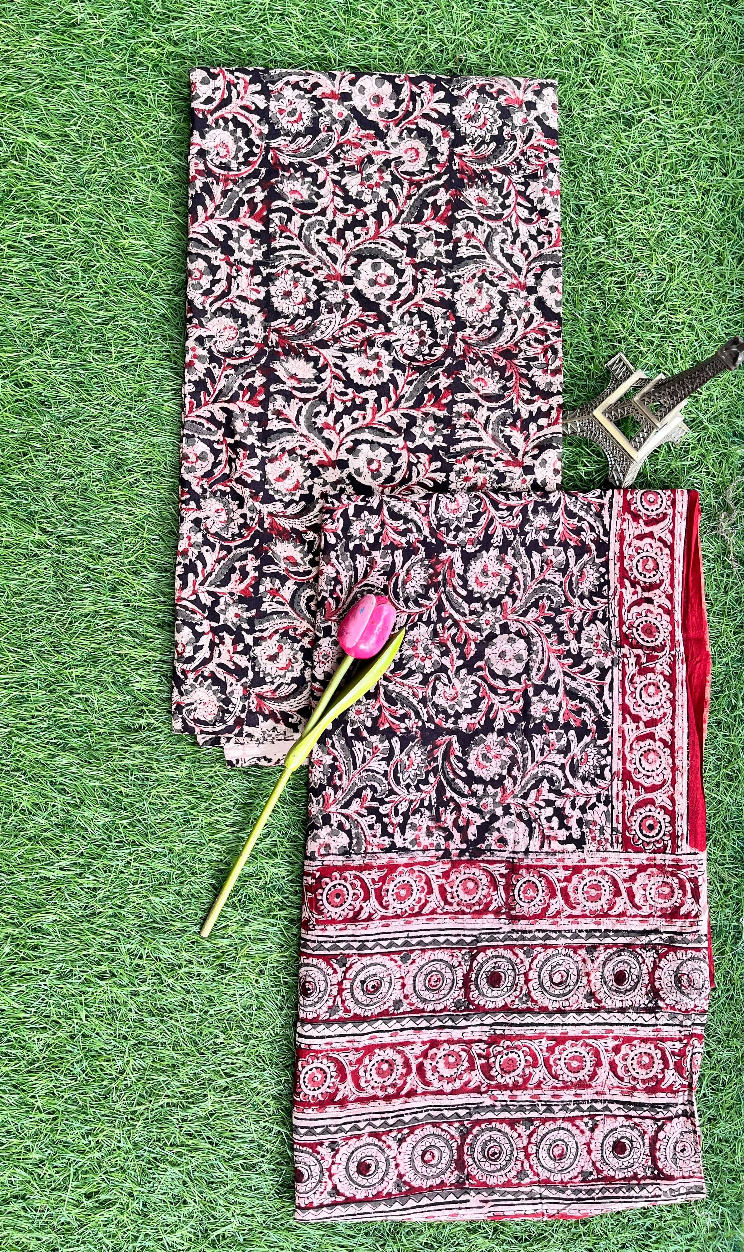 Kalamkari Cotton 2-Piece Dress Set – KHP-DSC-M037