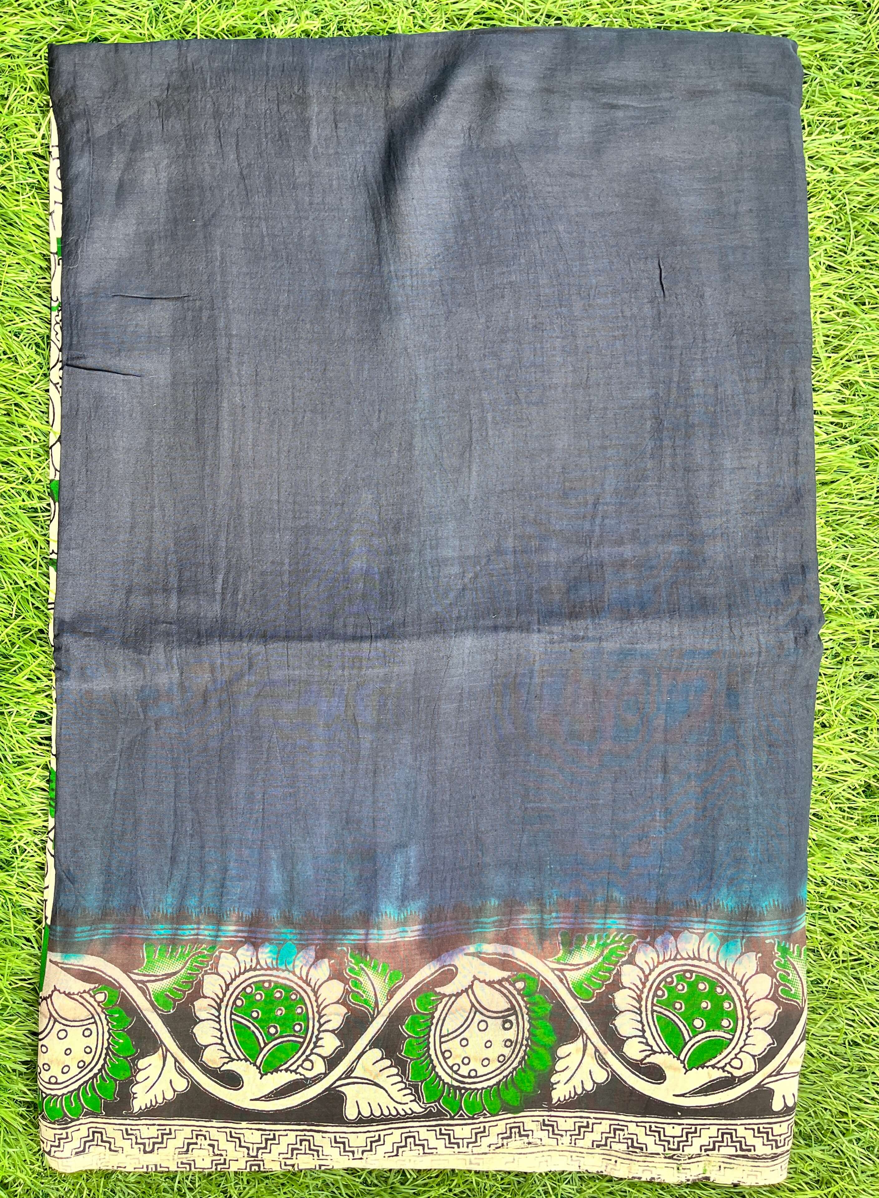 Tie & Dye Kalamkari Chenuri Silk Sarees – KHBTD-M092