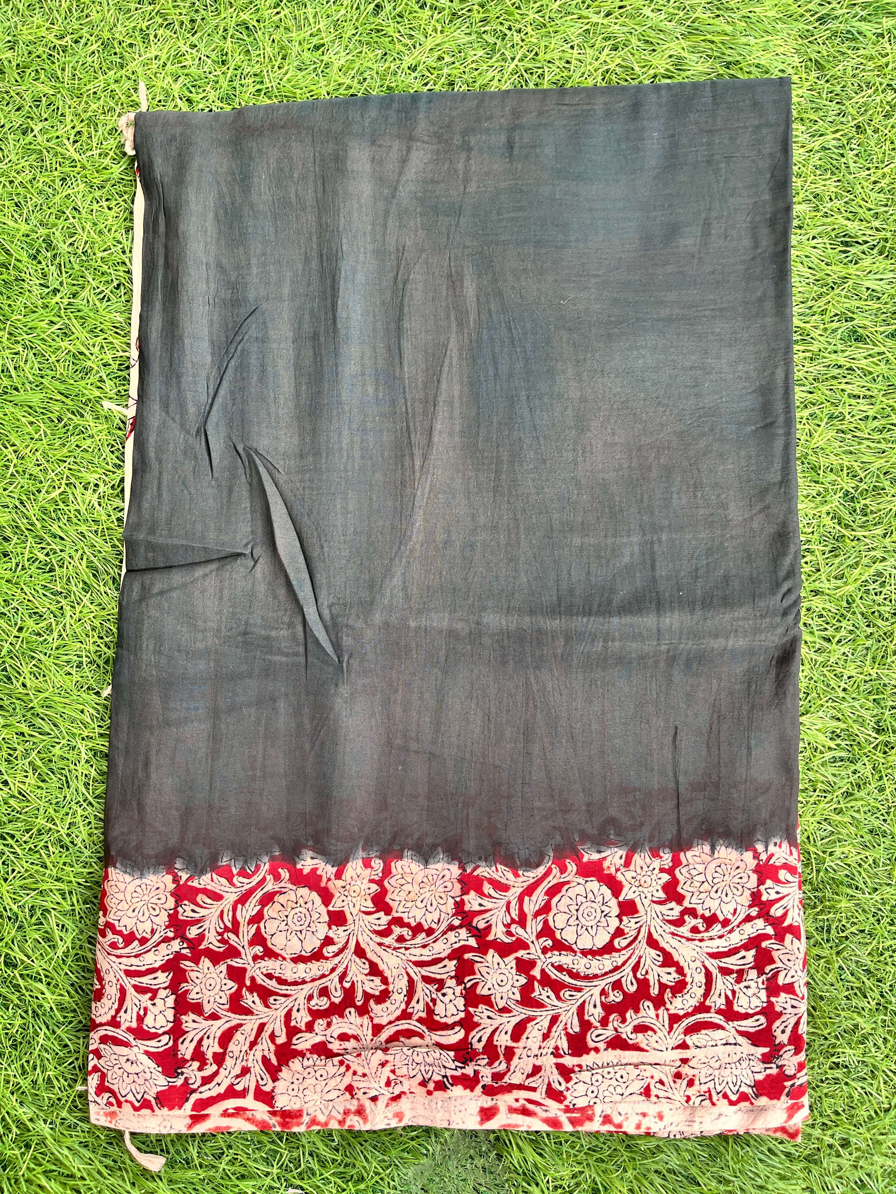 Tie & Dye Kalamkari Chenuri Silk Sarees – KHBTD-M109
